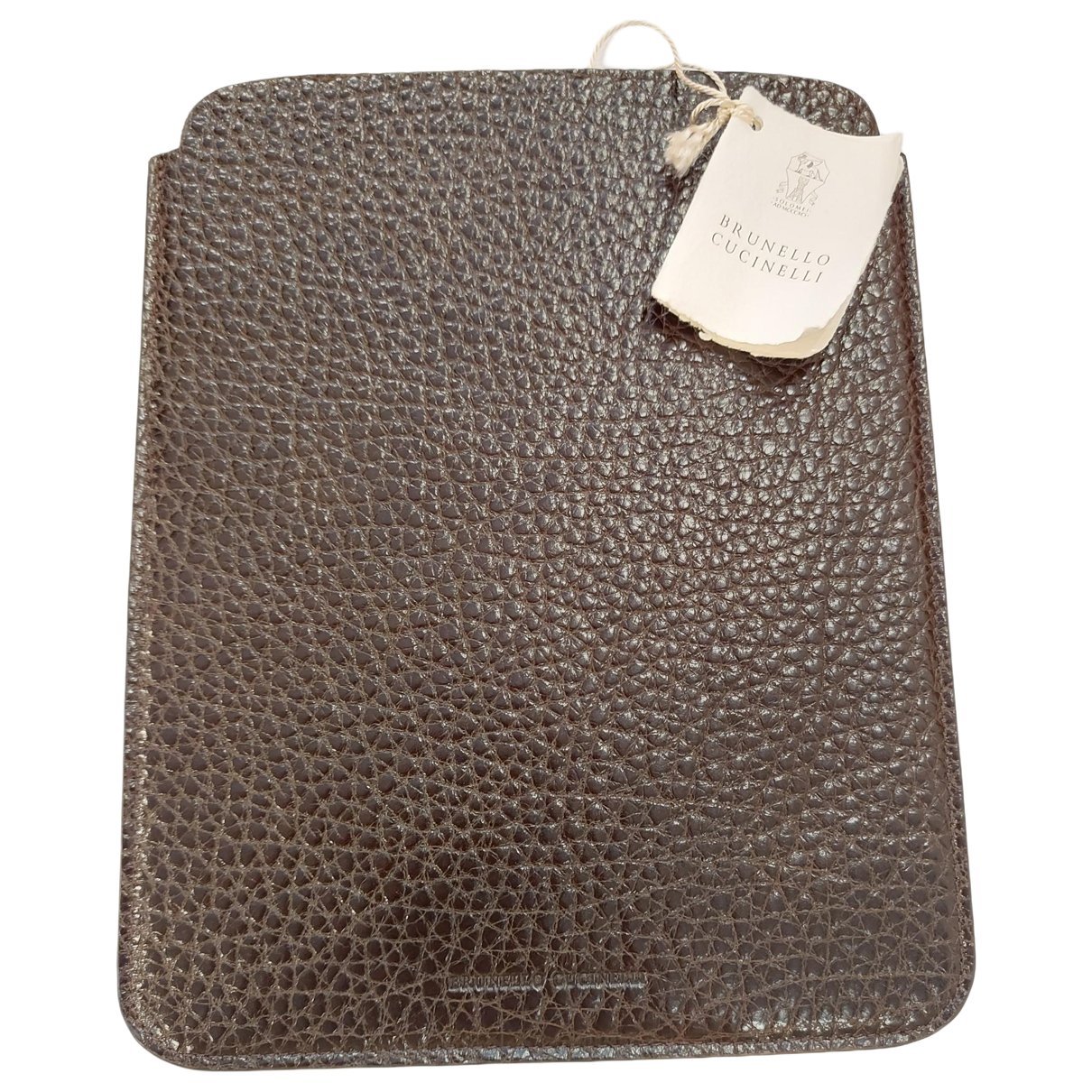 Leather clutch bag