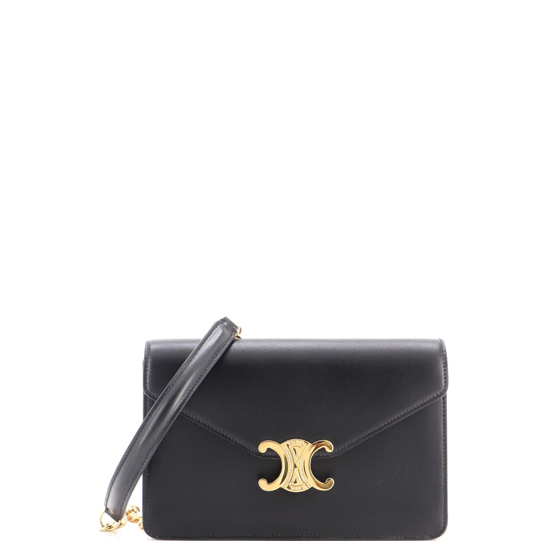 Margo Triomphe Wallet on Chain Leather