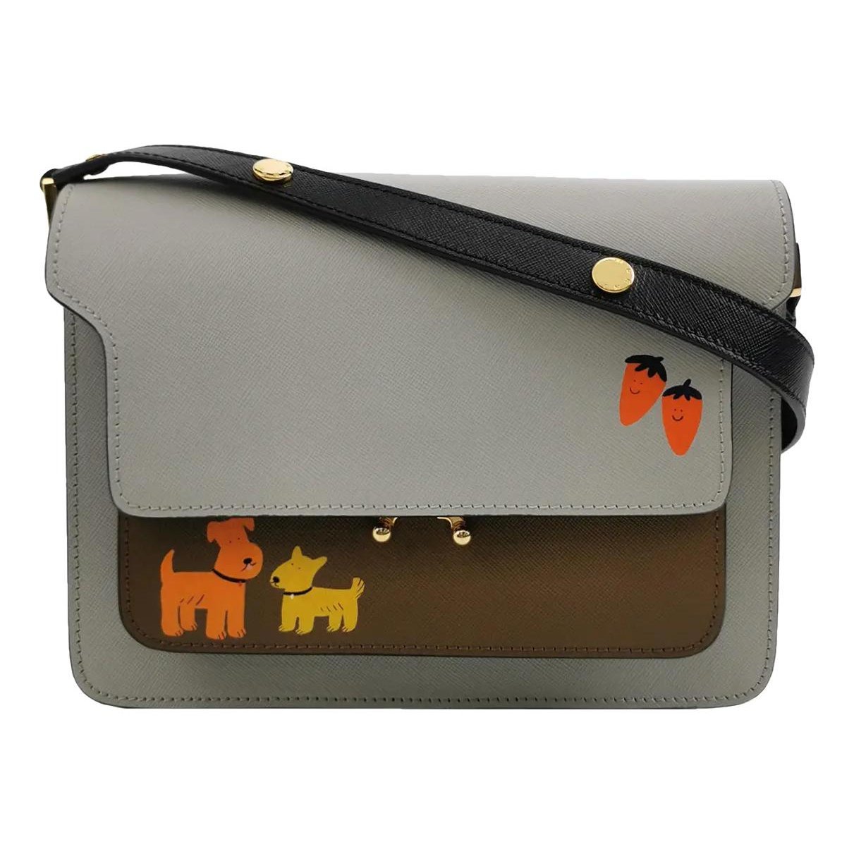 Marni Trunk leather crossbody bag