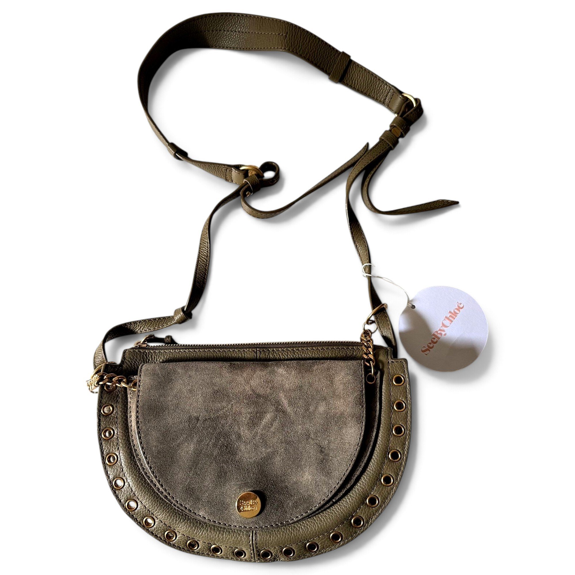 Leather crossbody bag