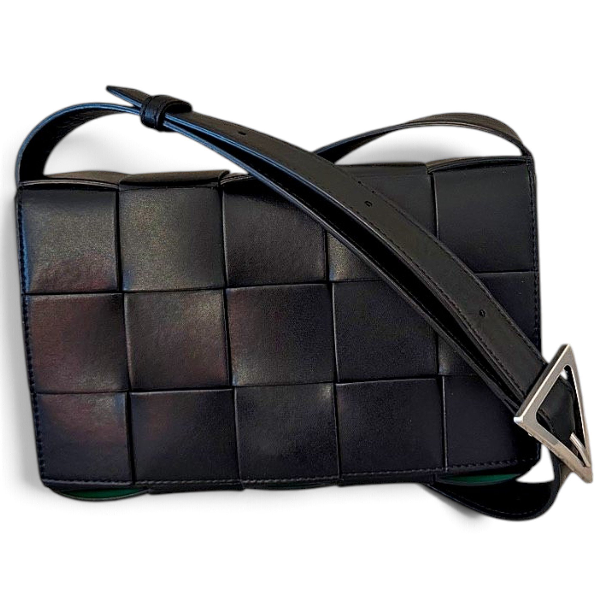 Cassette leather crossbody bag