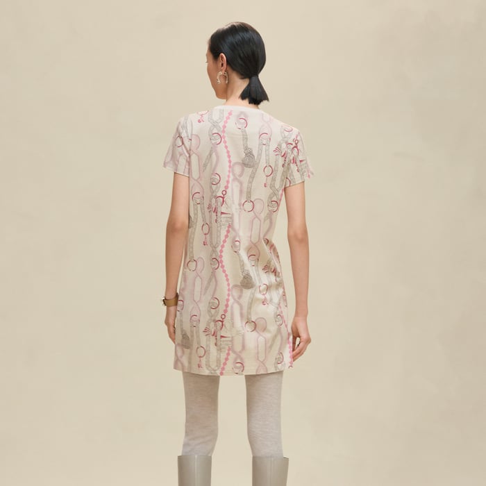 Beige Avoine "Palefroi Remix" Straight Dress
