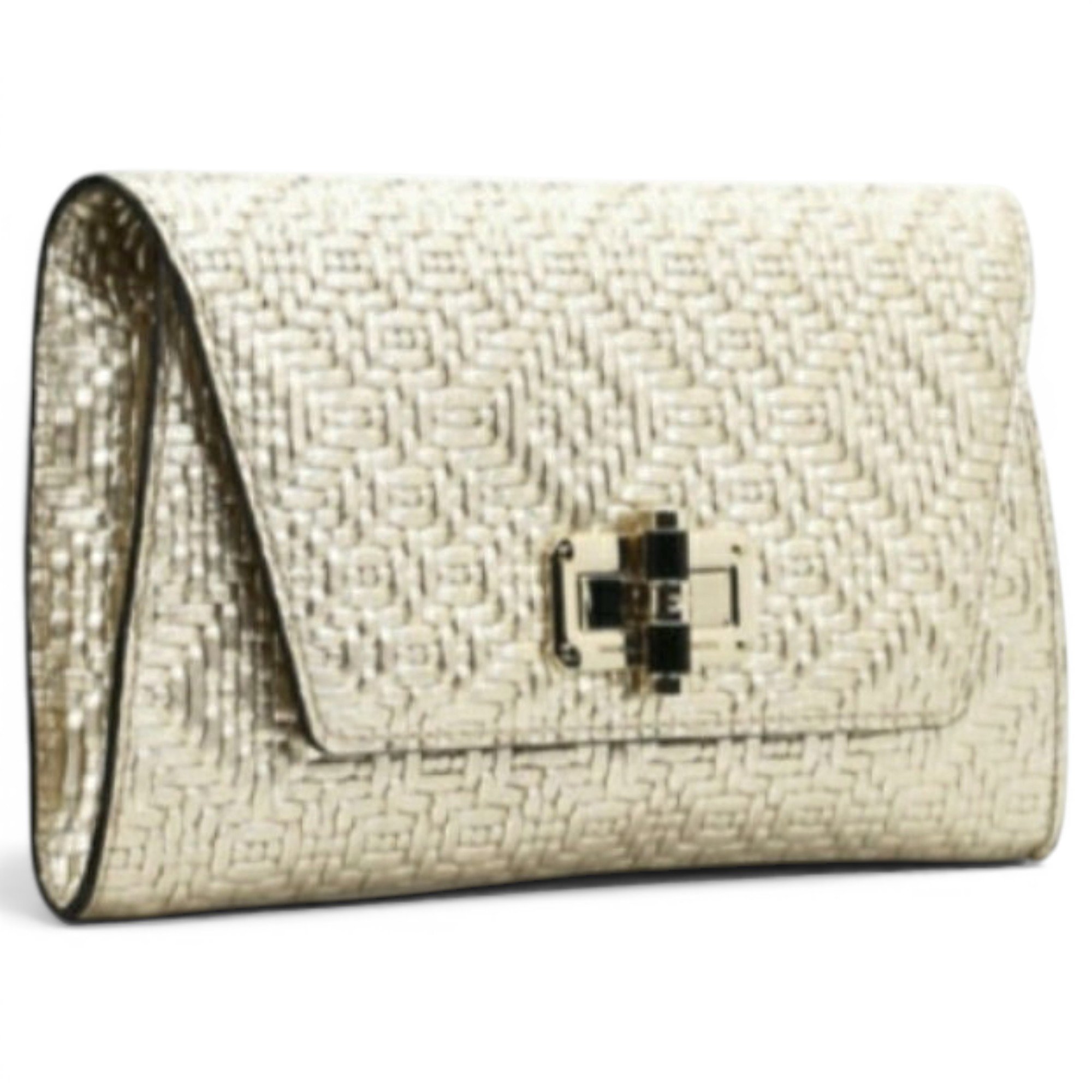 Leather clutch bag
