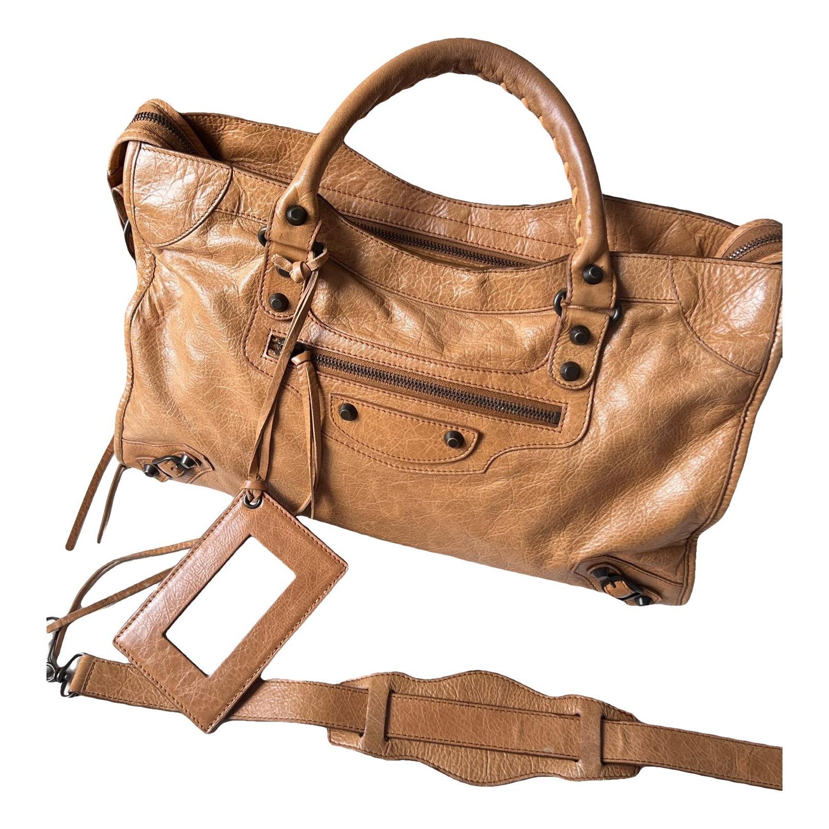 Leather handbag