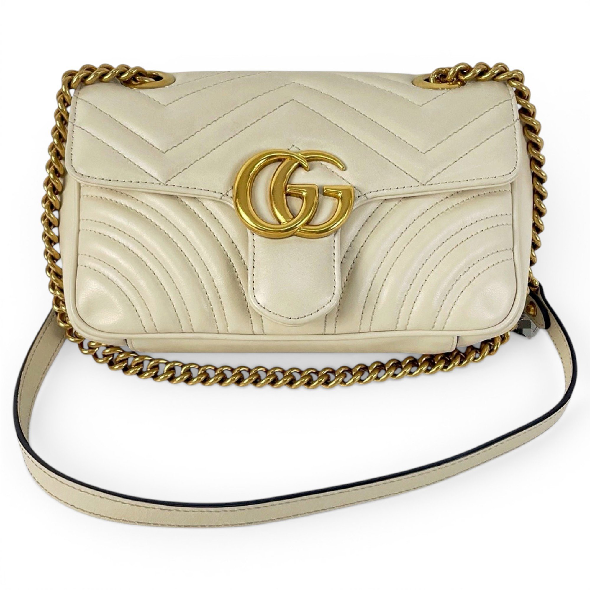 GG Marmont Flap leather handbag