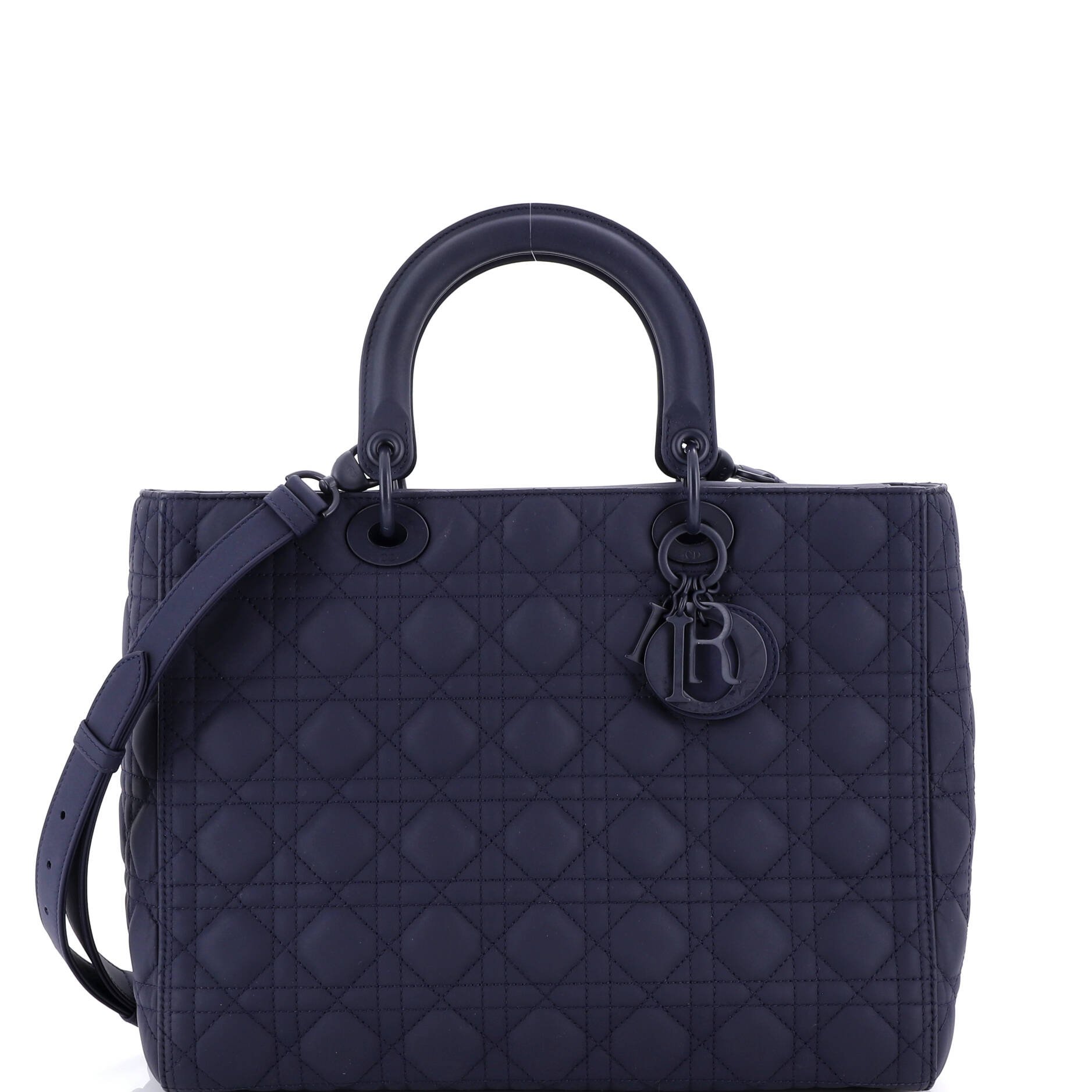 Dior Ultra Matte Lady Dior Bag Cannage Quilt Calfskin Large