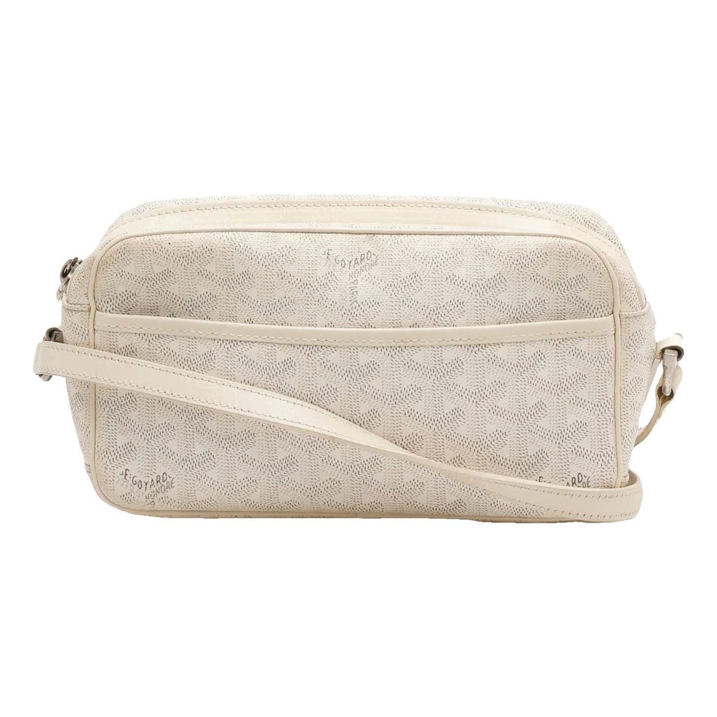 Goyard Cap vert leather crossbody bag