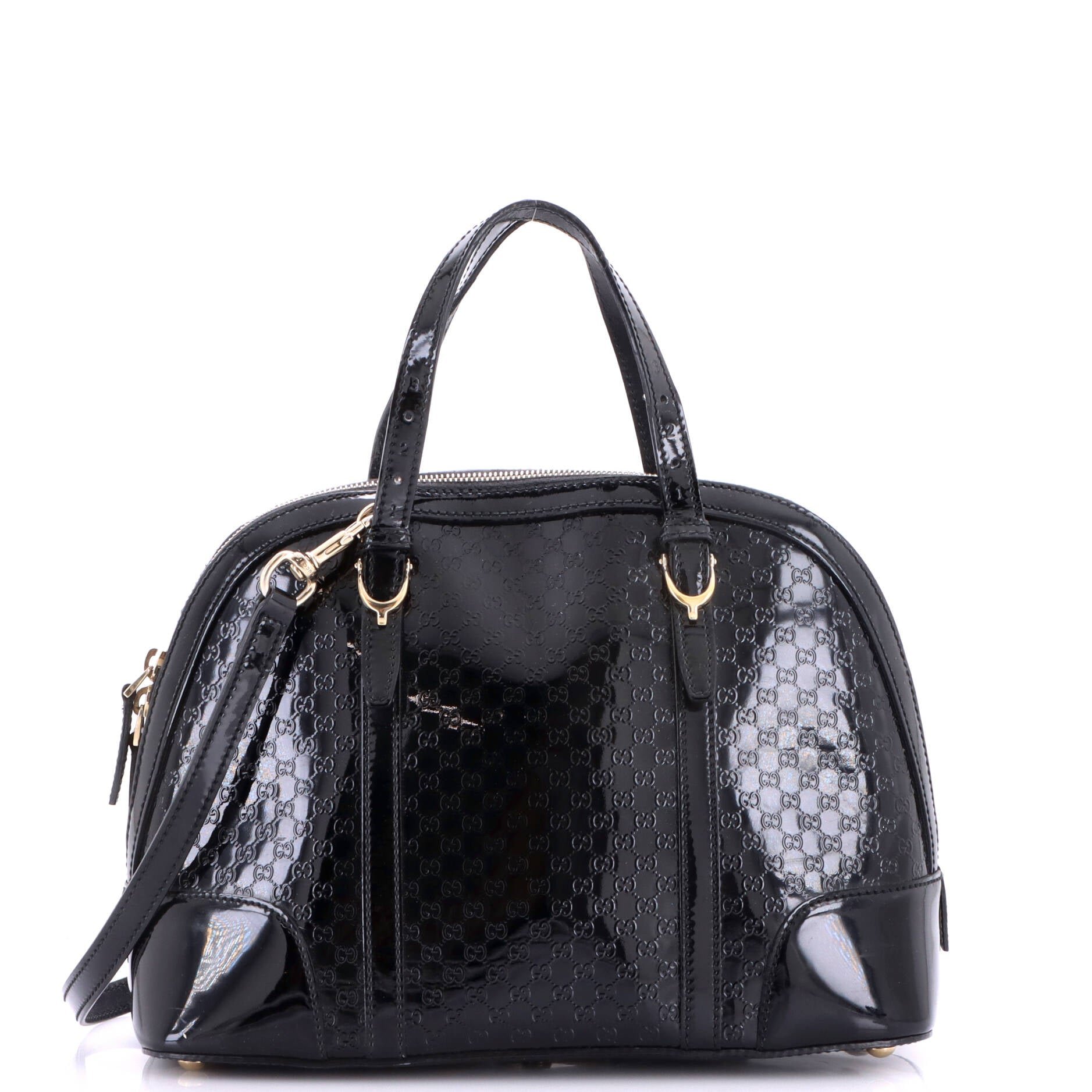 Nice Top Handle Bag Microguccissima Patent Small