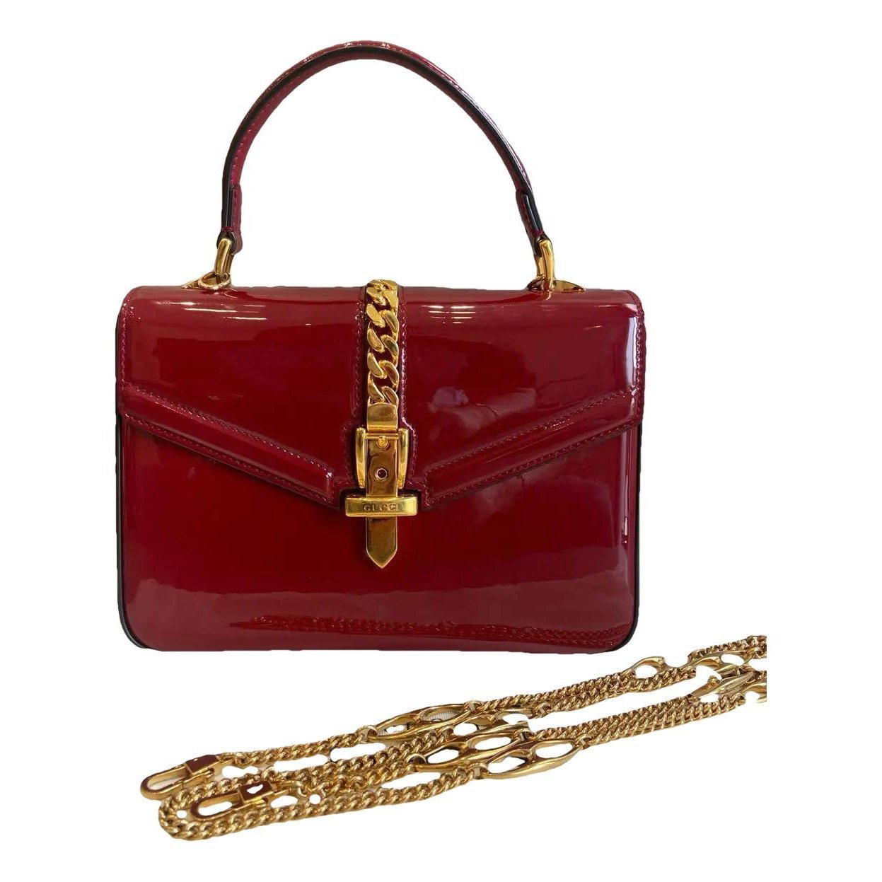 Sylvie 1969 patent leather crossbody bag