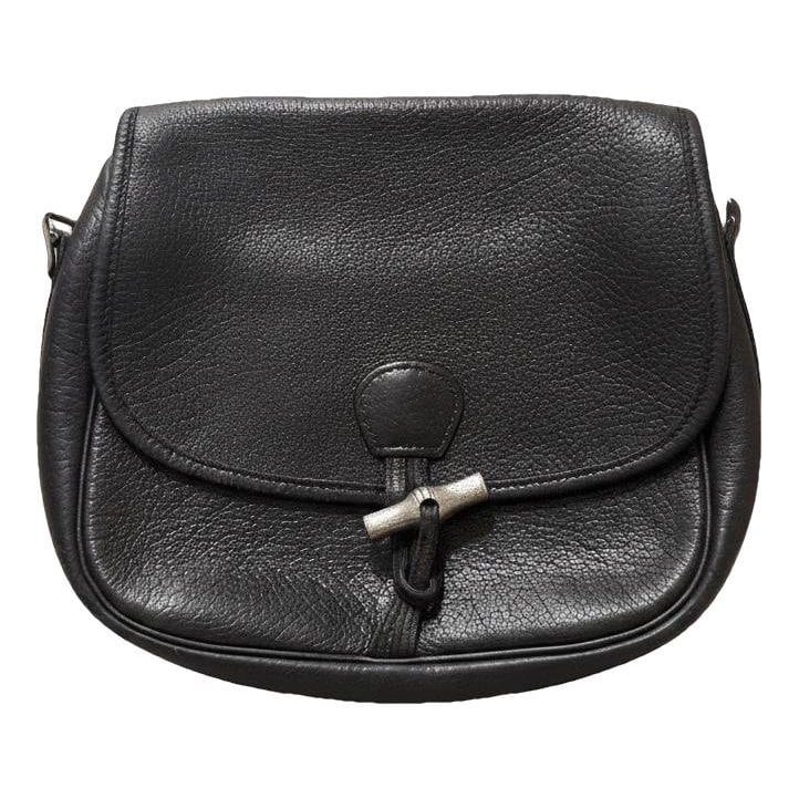 H leather handbag