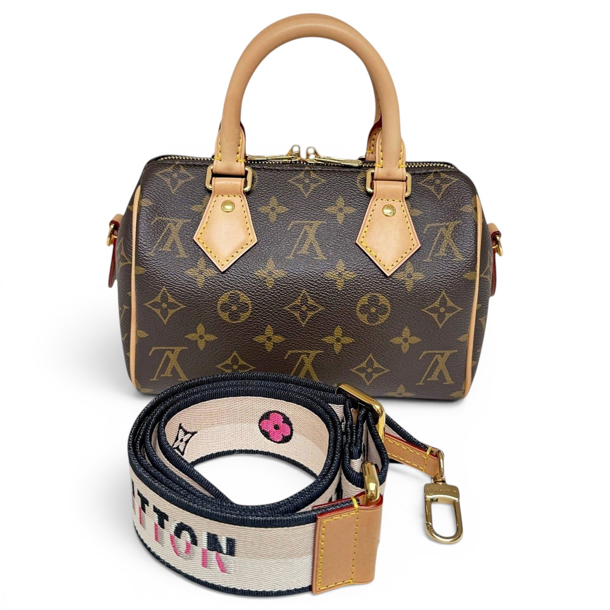 Speedy leather handbag