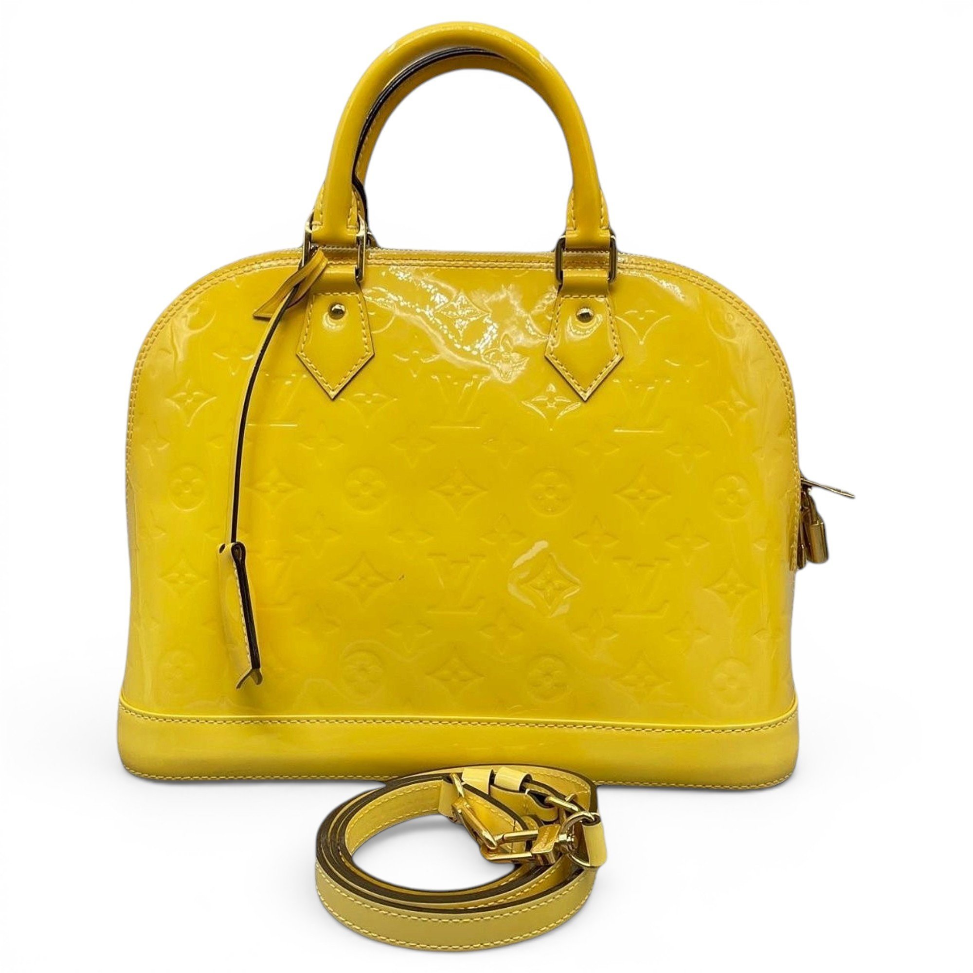 Alma BB patent leather handbag