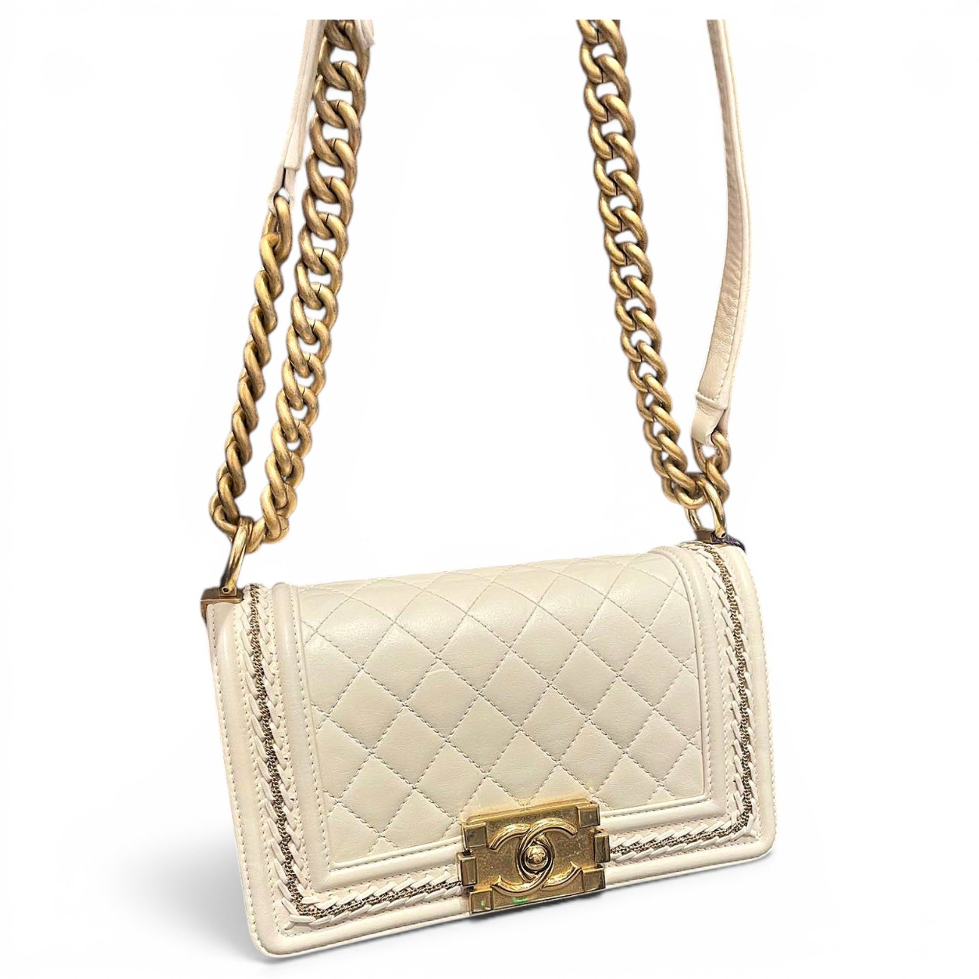 Boy leather crossbody bag