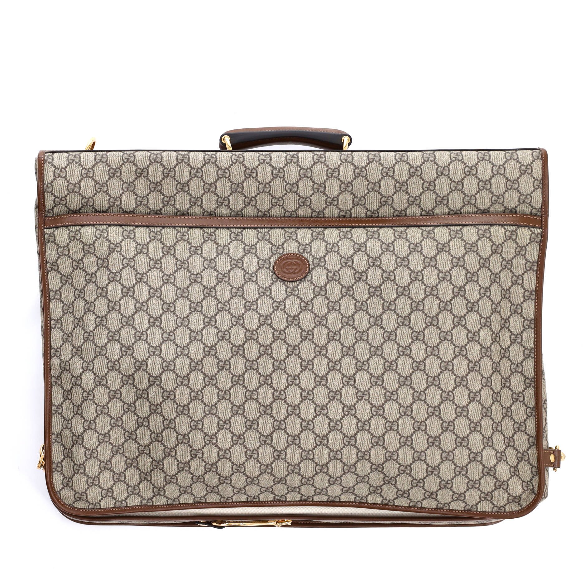 Retro Interlocking G Garment Bag GG Coated Canvas