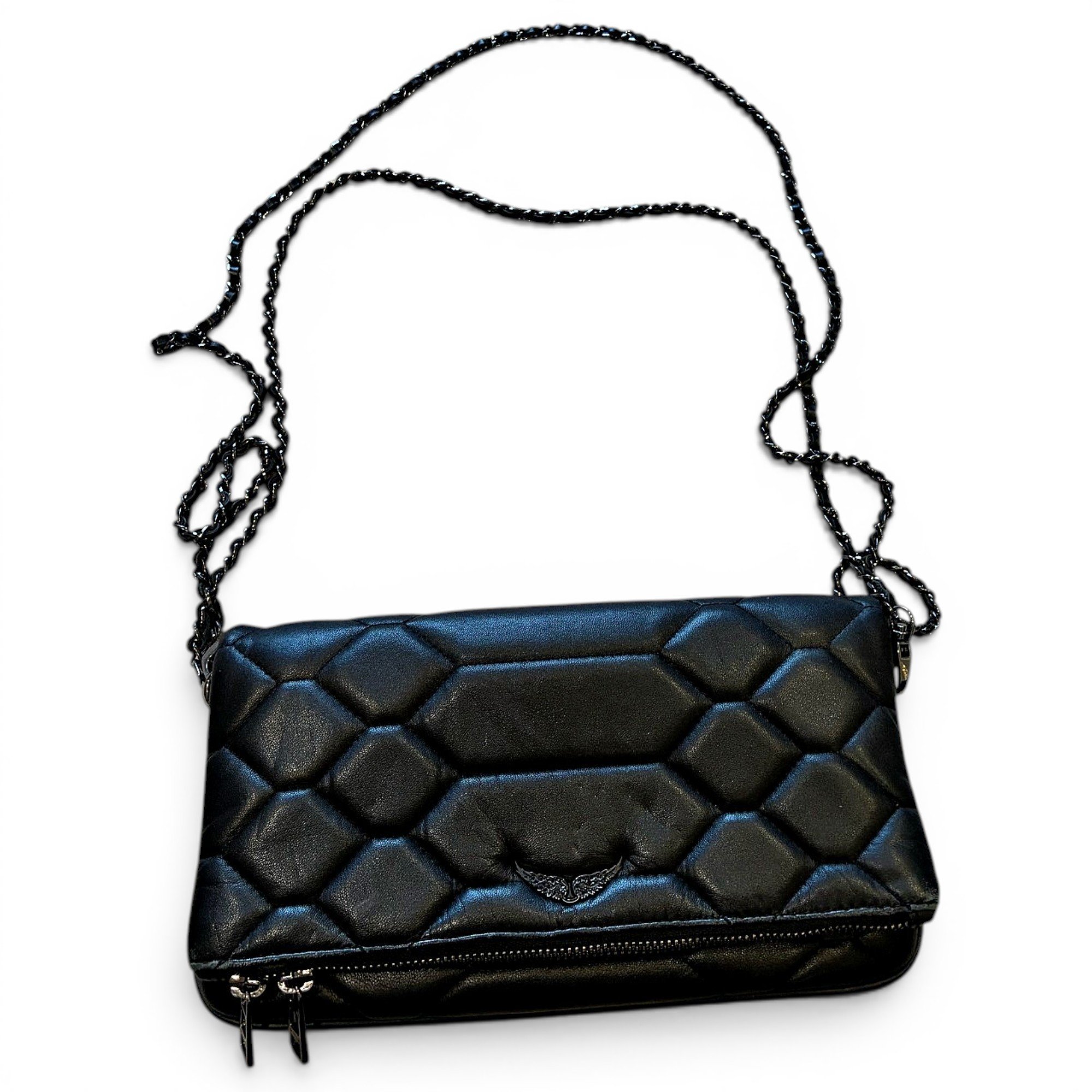Rock leather crossbody bag