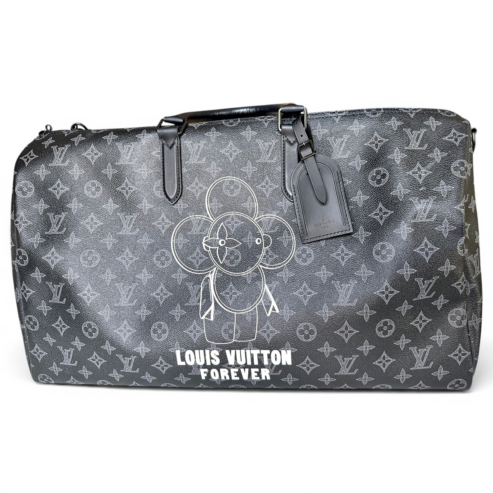 Keepall leather travel bag