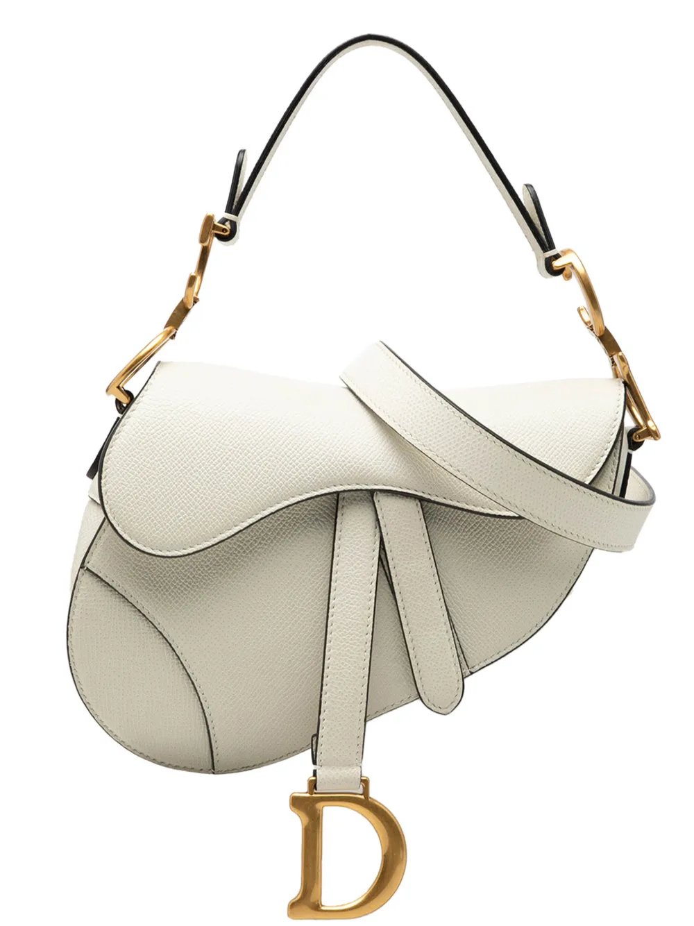 2020 Mini Grained Calfskin Saddle Bag satchel