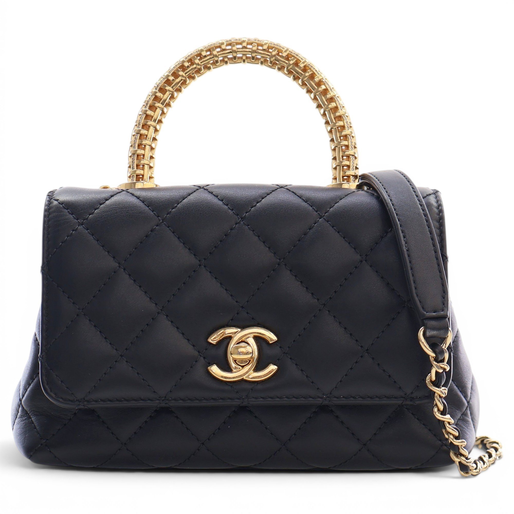 Coco Handle leather handbag