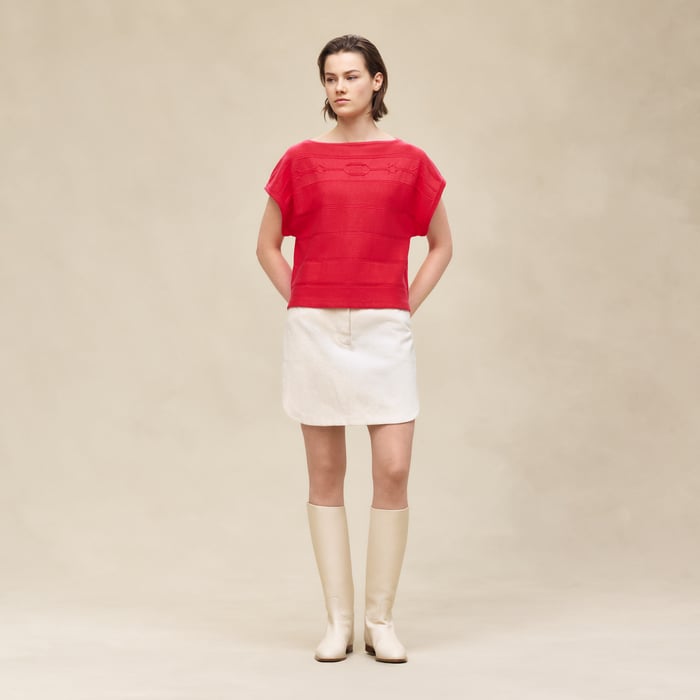 Rose Pivoine Sleeveless Sweater