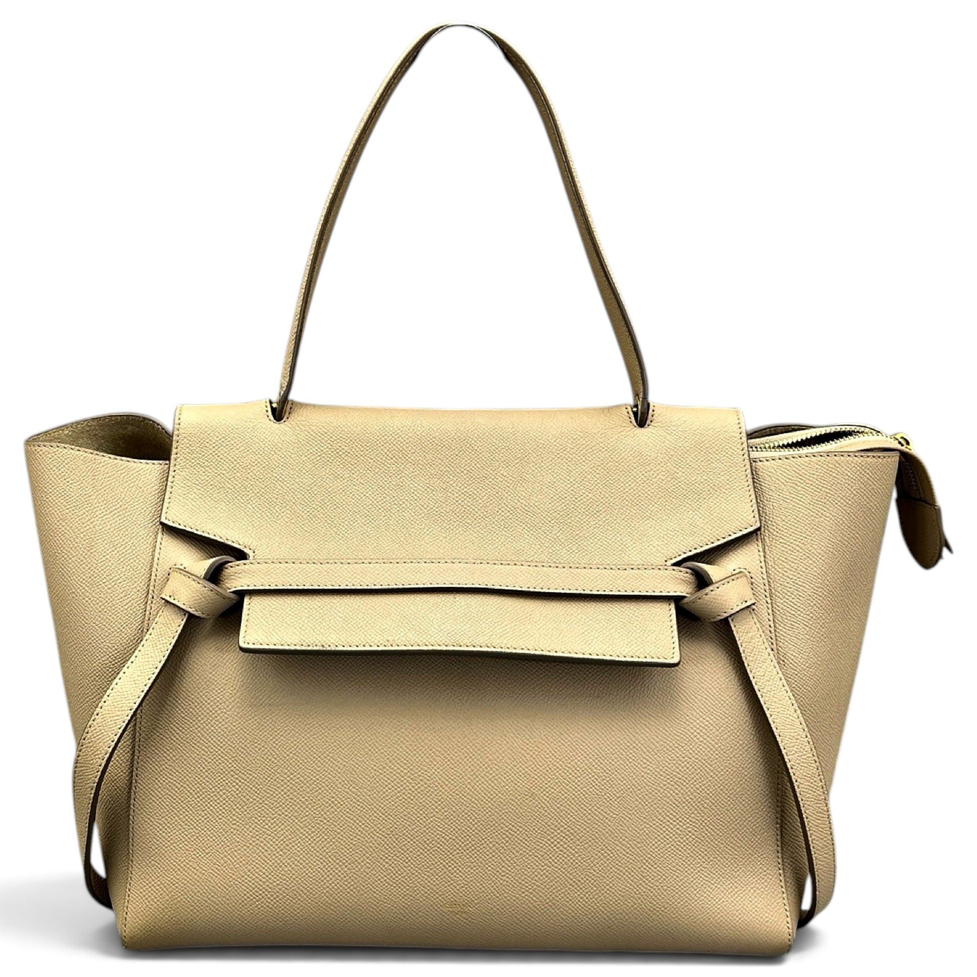 Belt leather tote