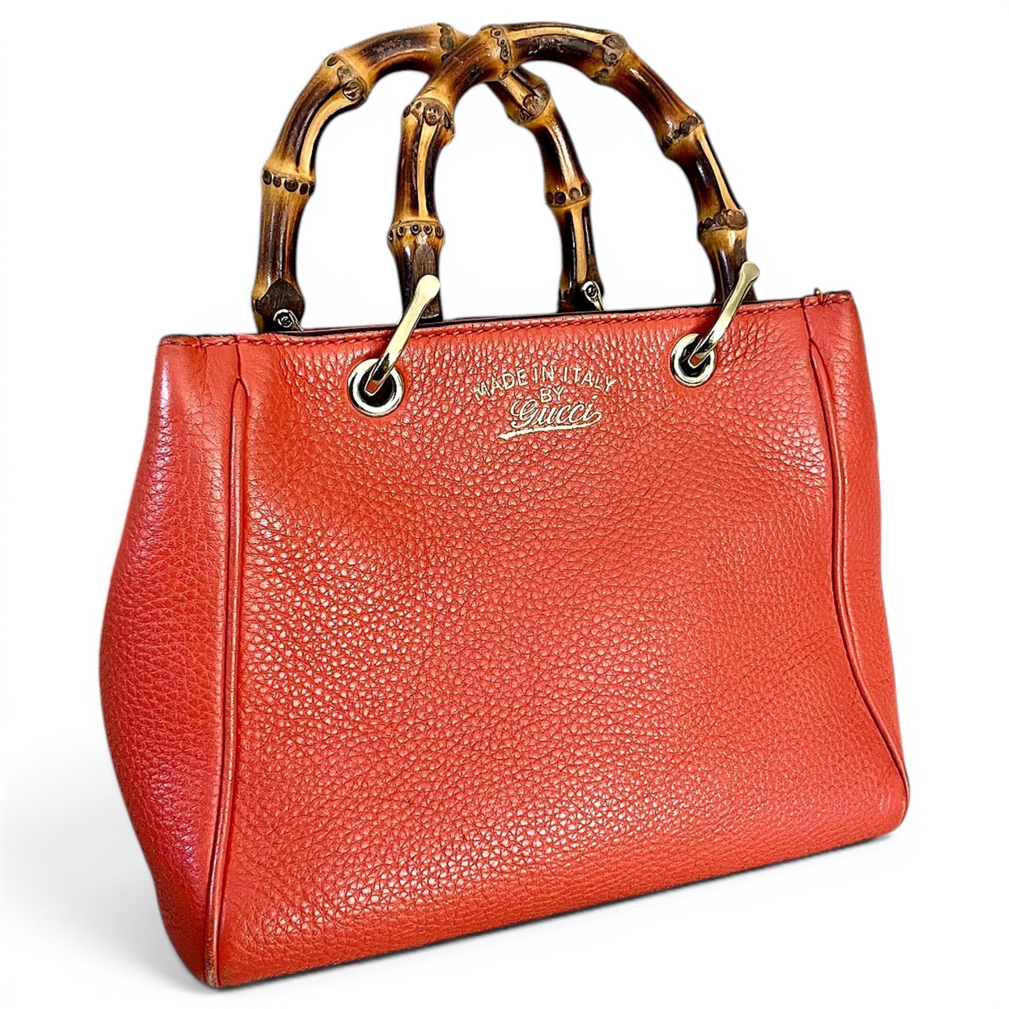 Bamboo Shopper leather tote