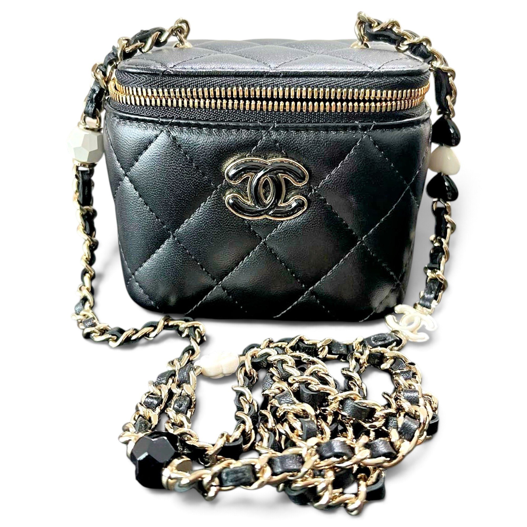 Trendy CC Vanity leather handbag