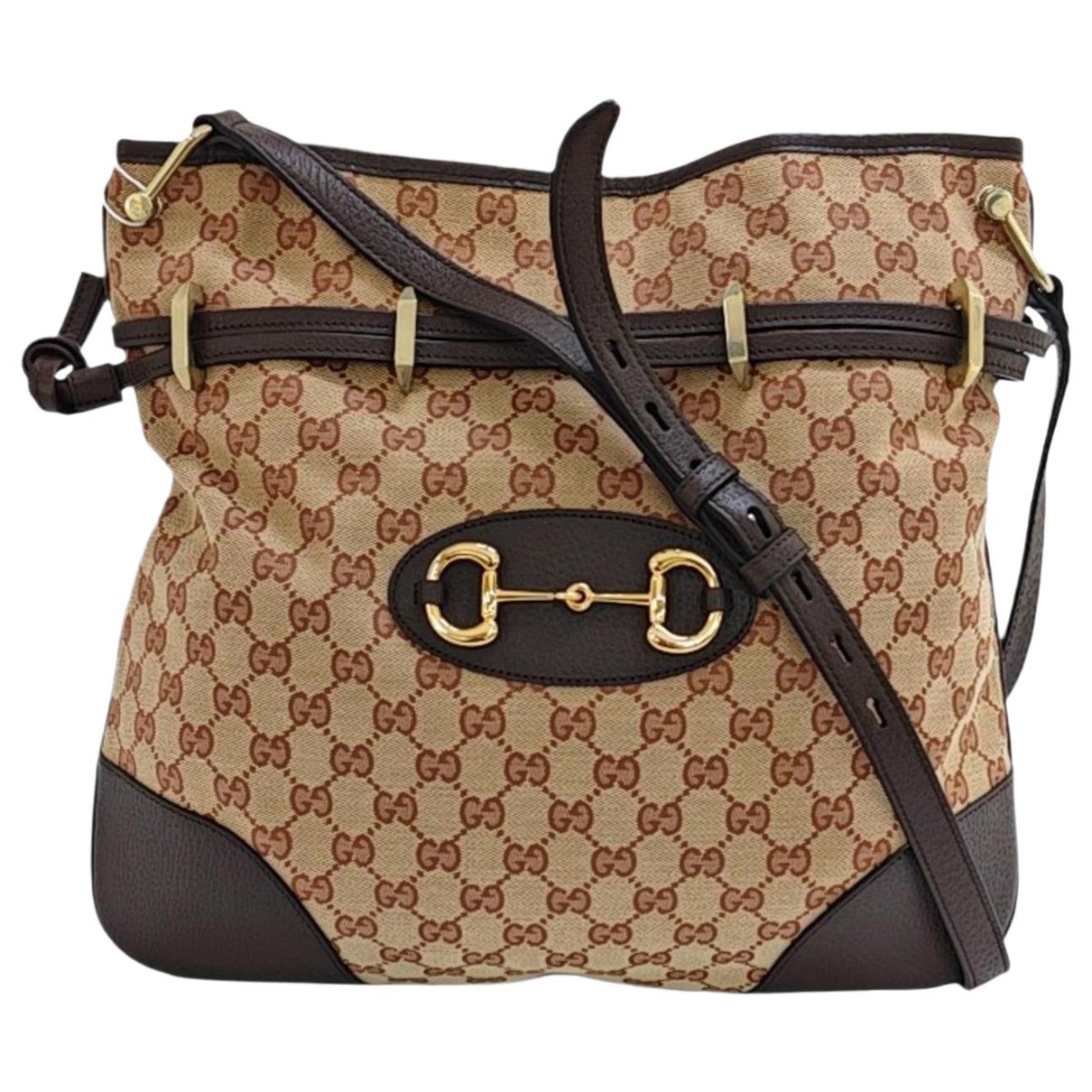 Horsebit 1955 Messenger cloth handbag