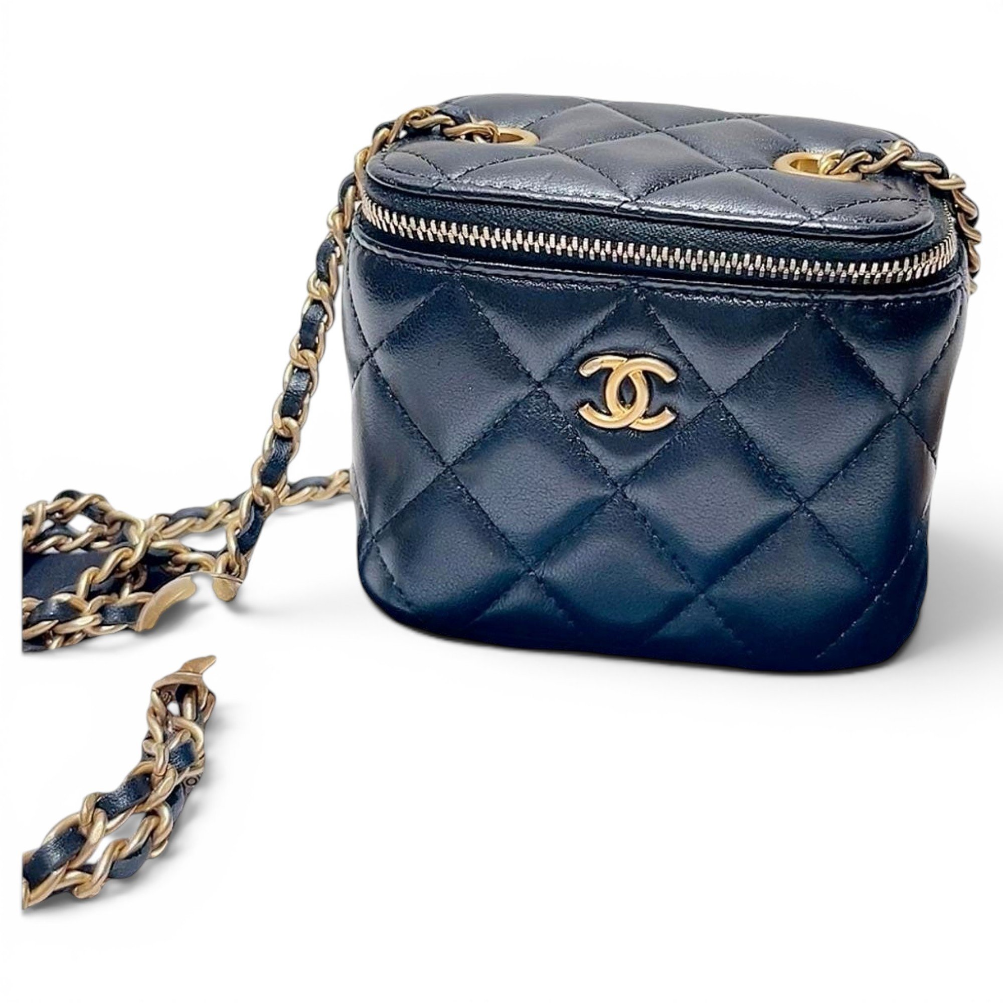Trendy CC Vanity leather handbag