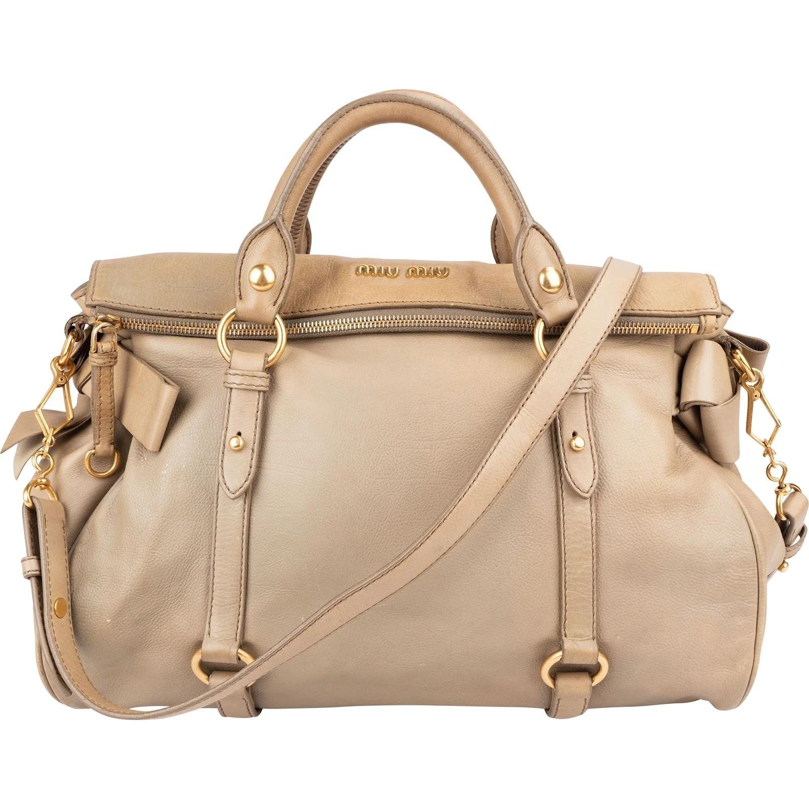 Miu Miu Vitello leather handbag