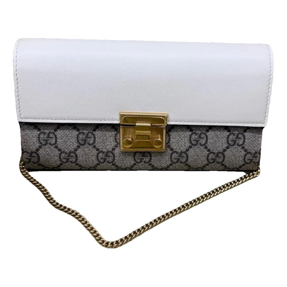 Padlock leather handbag