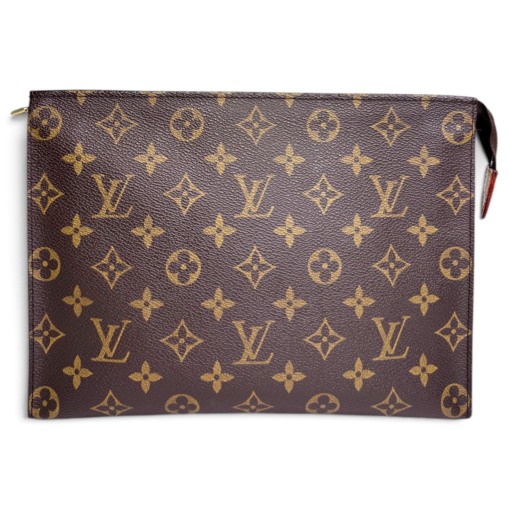 Leather clutch bag