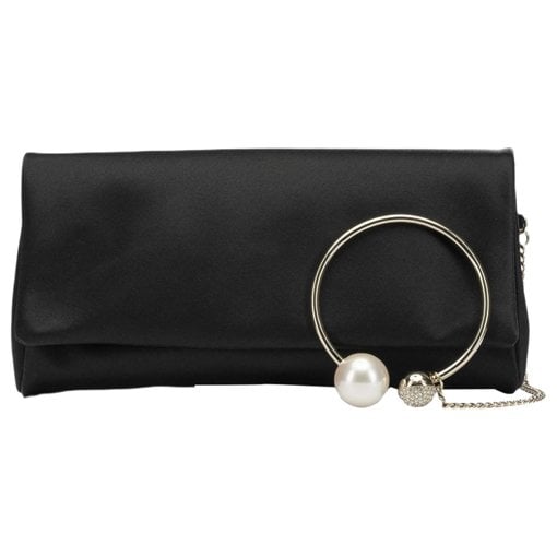 Leather clutch bag