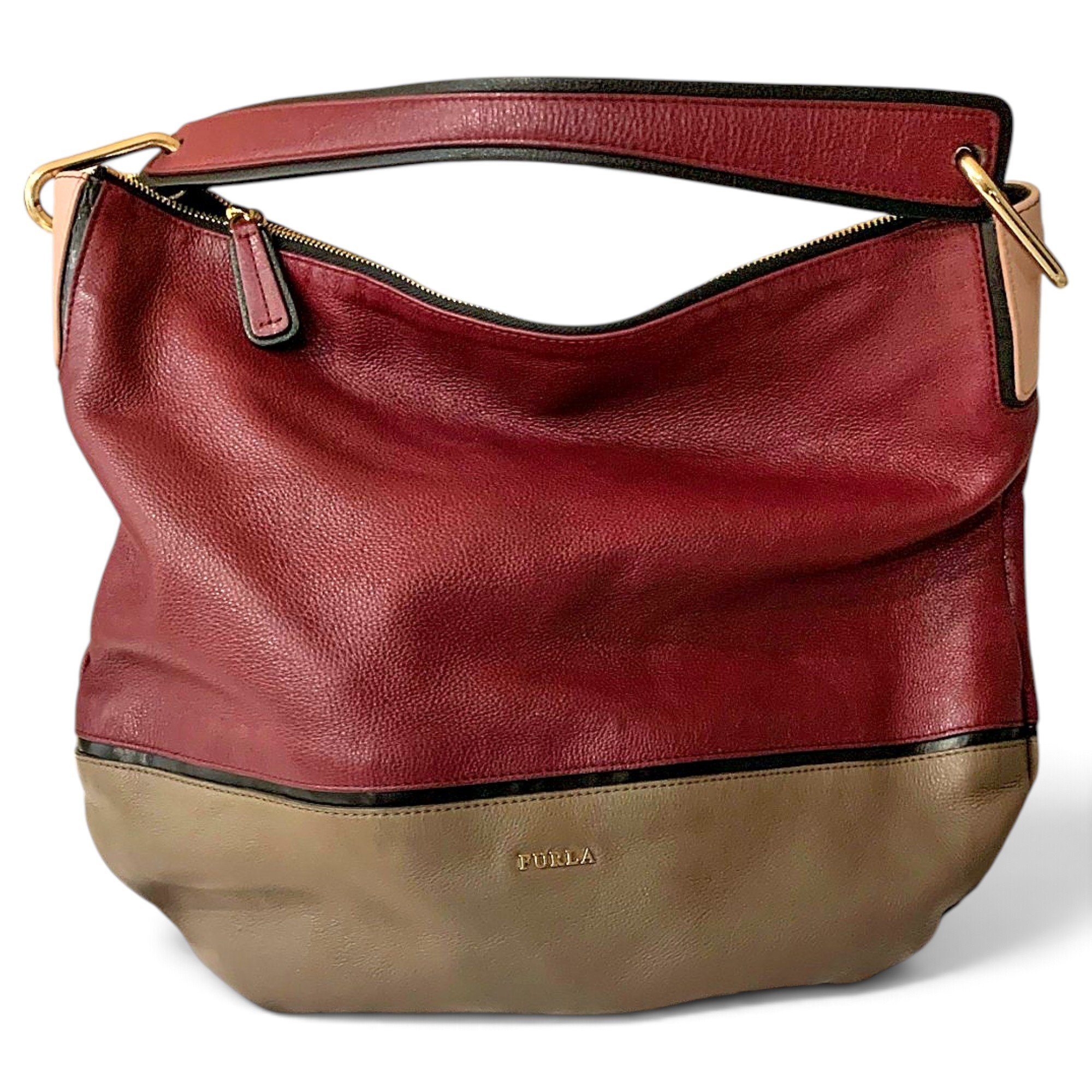 Leather handbag