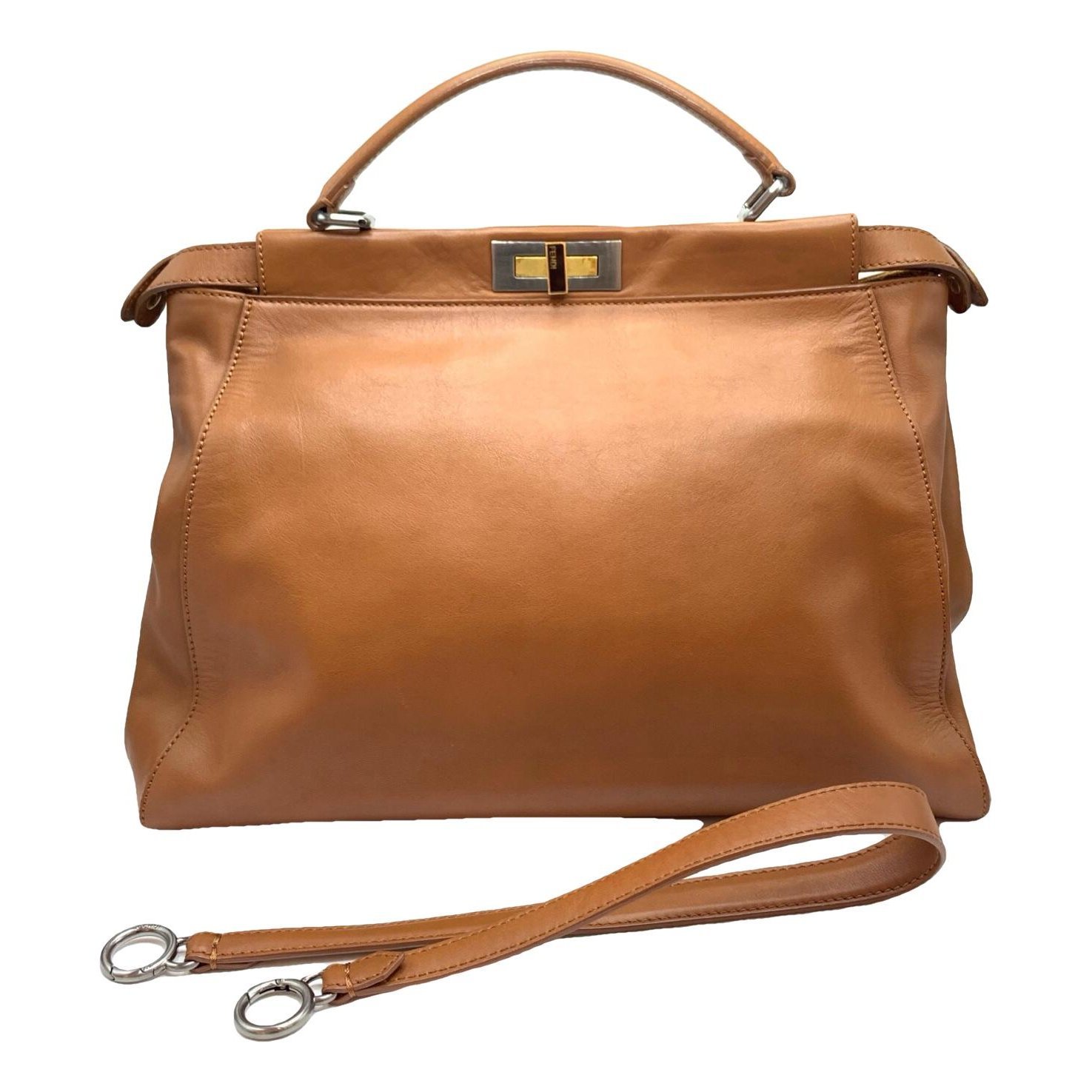 Peekaboo leather handbag