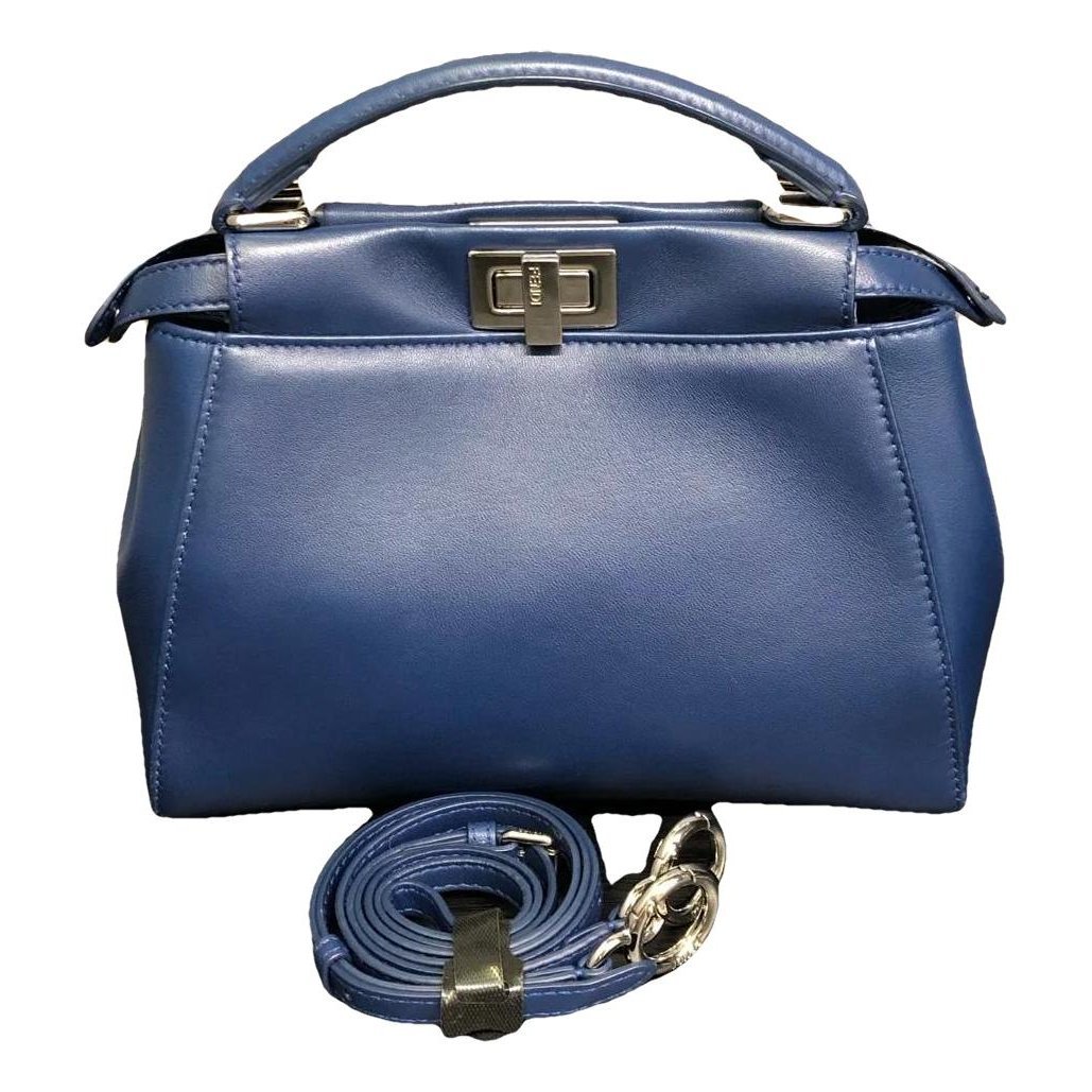Peekaboo leather satchel