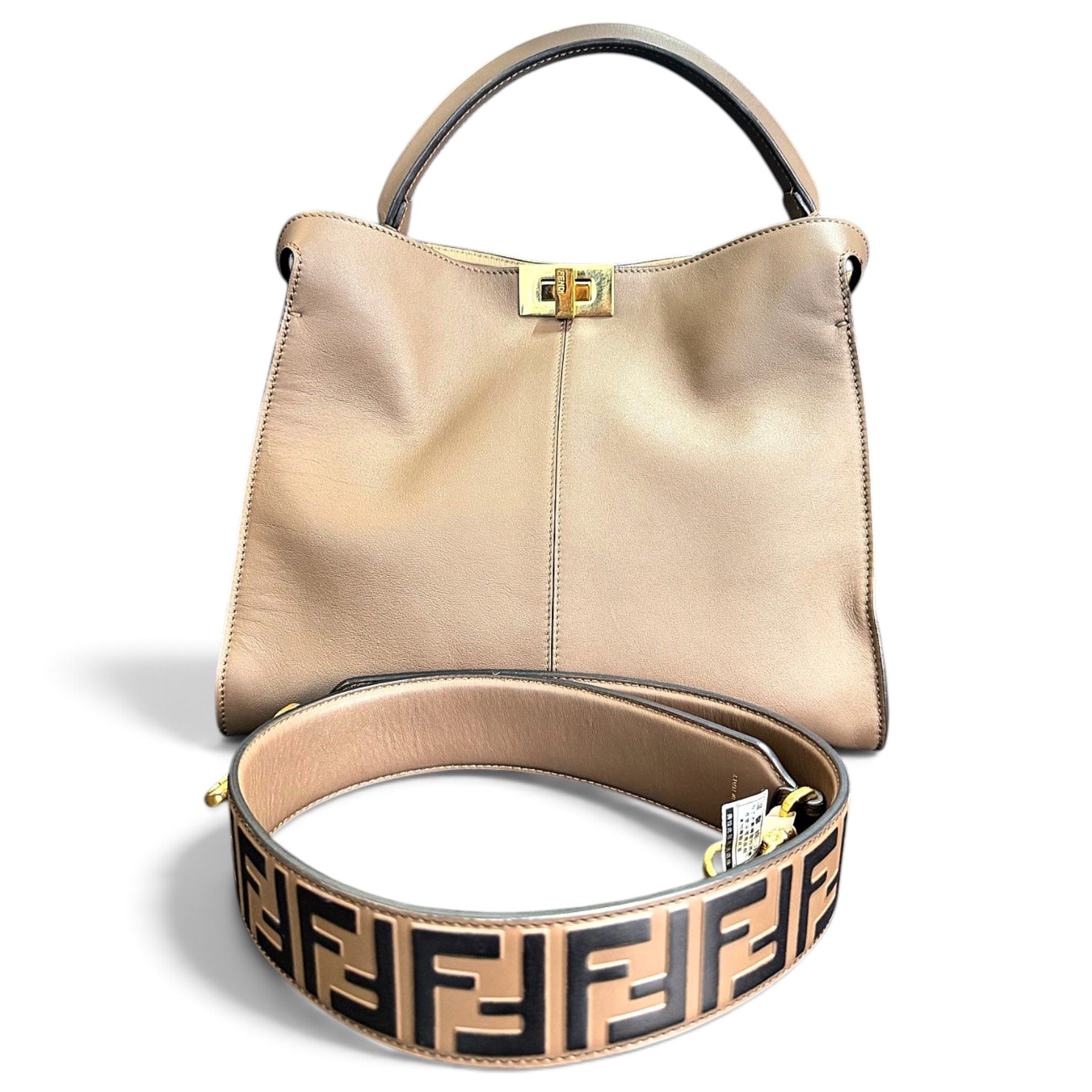 Peekaboo leather handbag