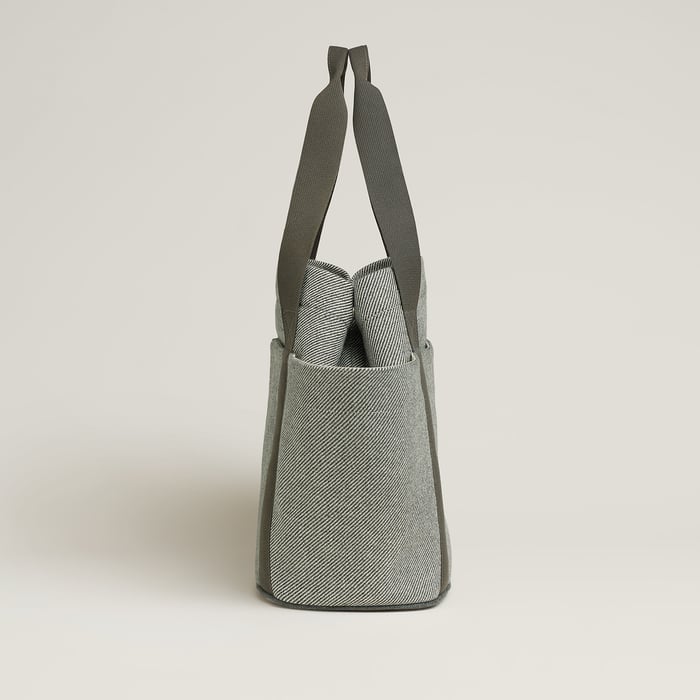 Gris Galet Animaux Nattes Nappy Bag
