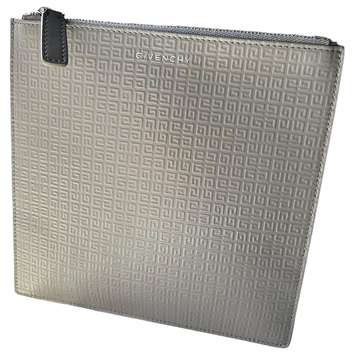 Leather clutch bag