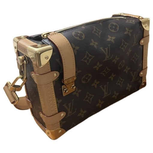 Side Trunk leather handbag