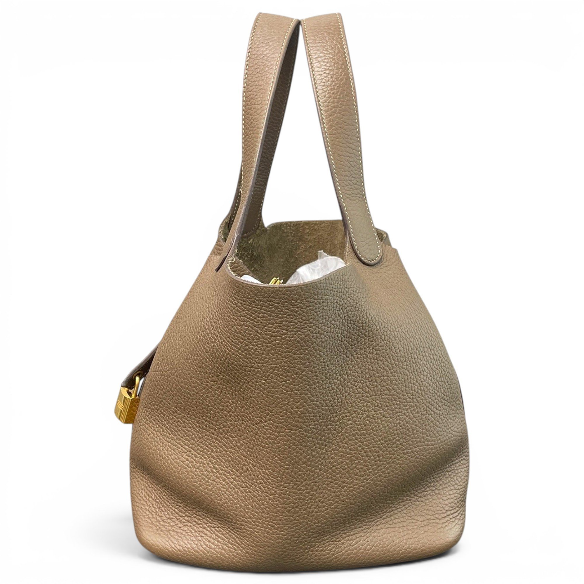Picotin leather handbag