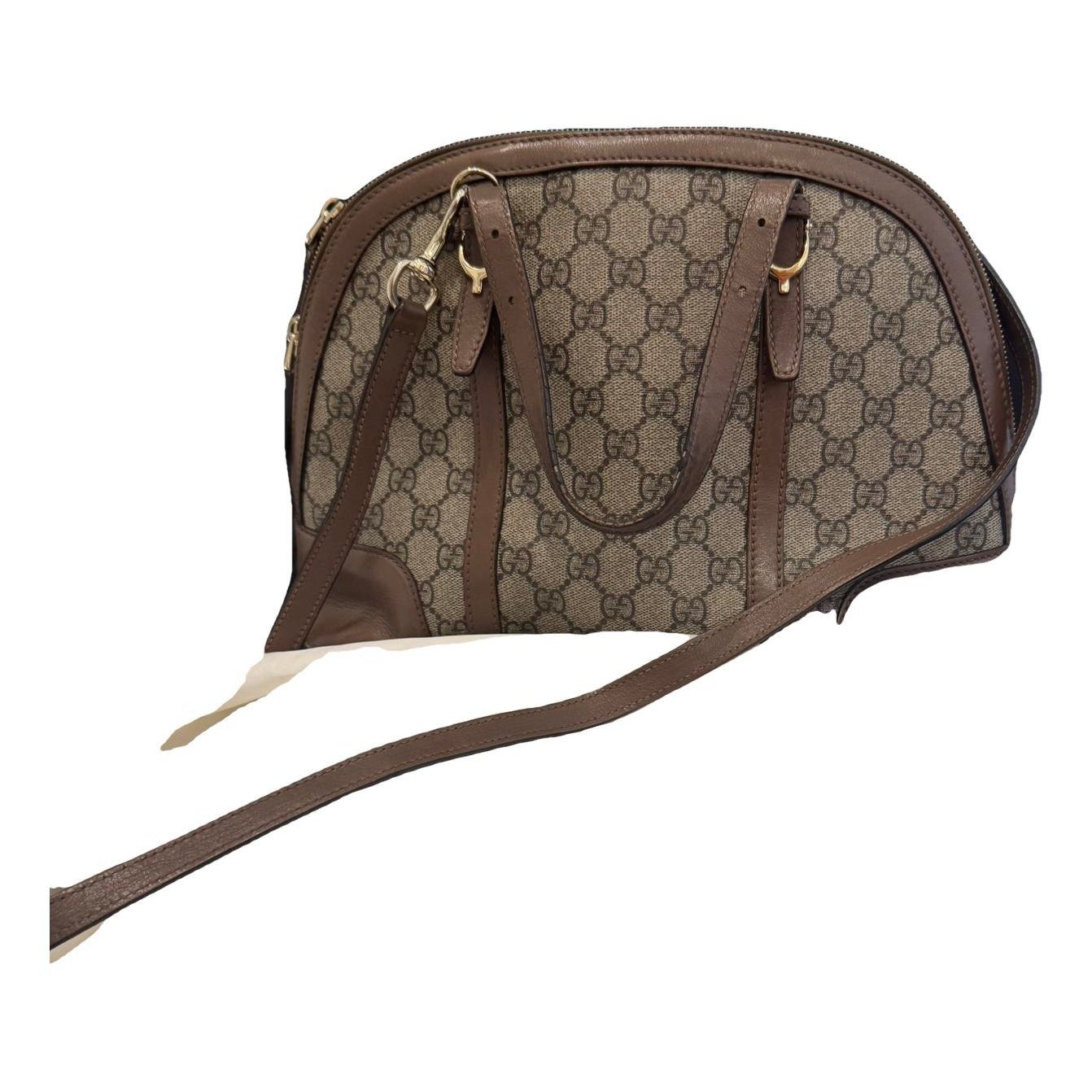 Ophidia Dome Top Handle leather handbag