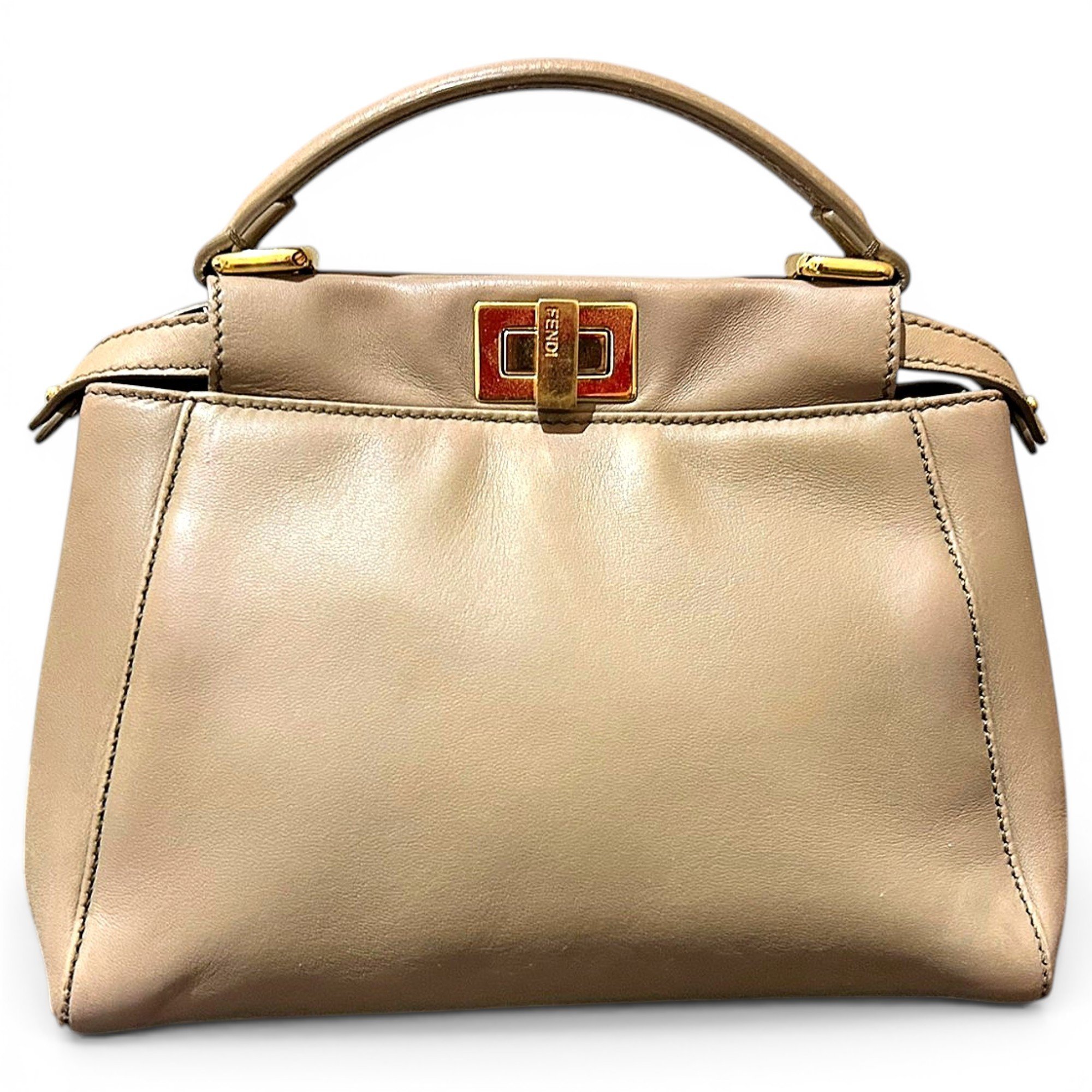 Peekaboo leather handbag