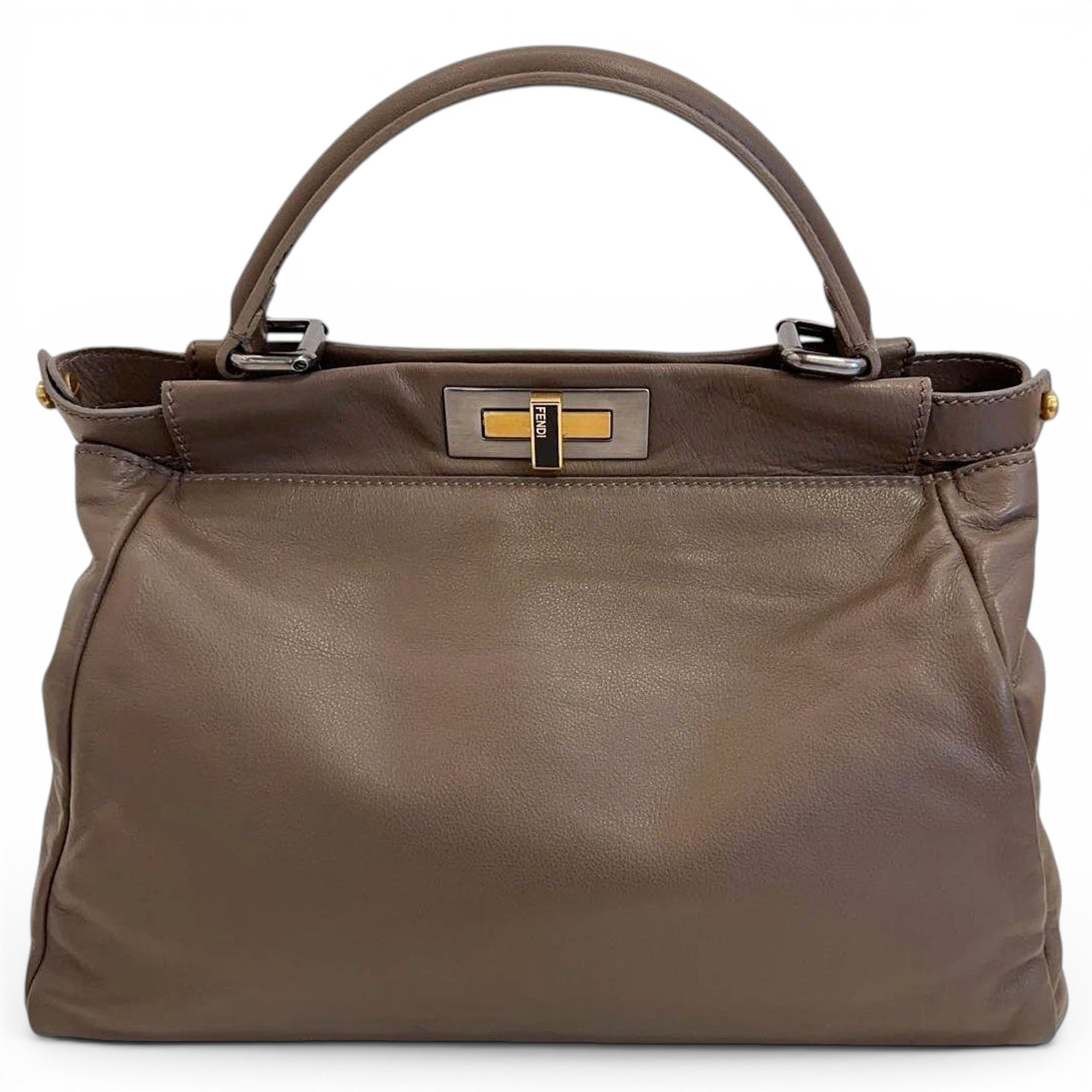 Peekaboo leather handbag