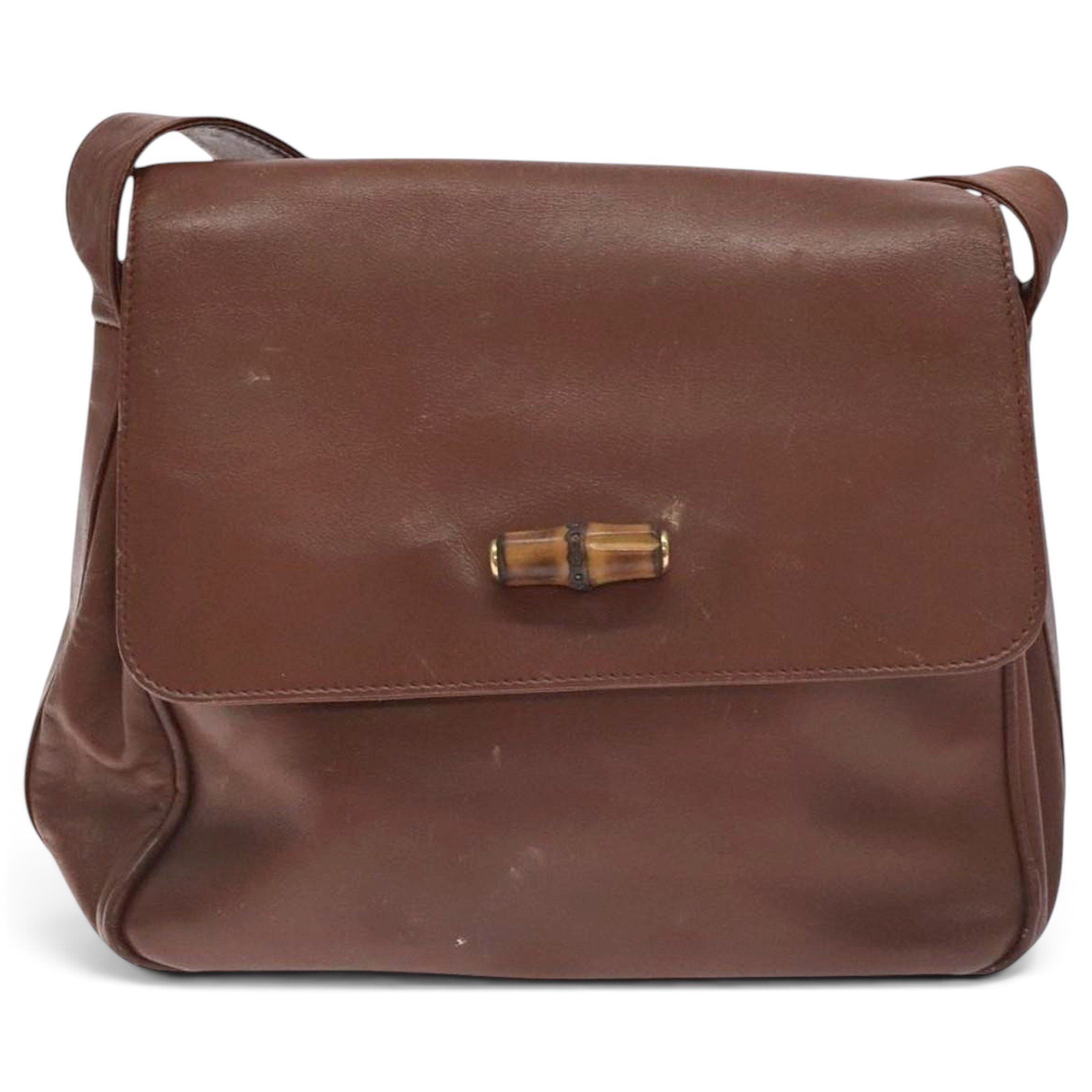 Bamboo leather handbag