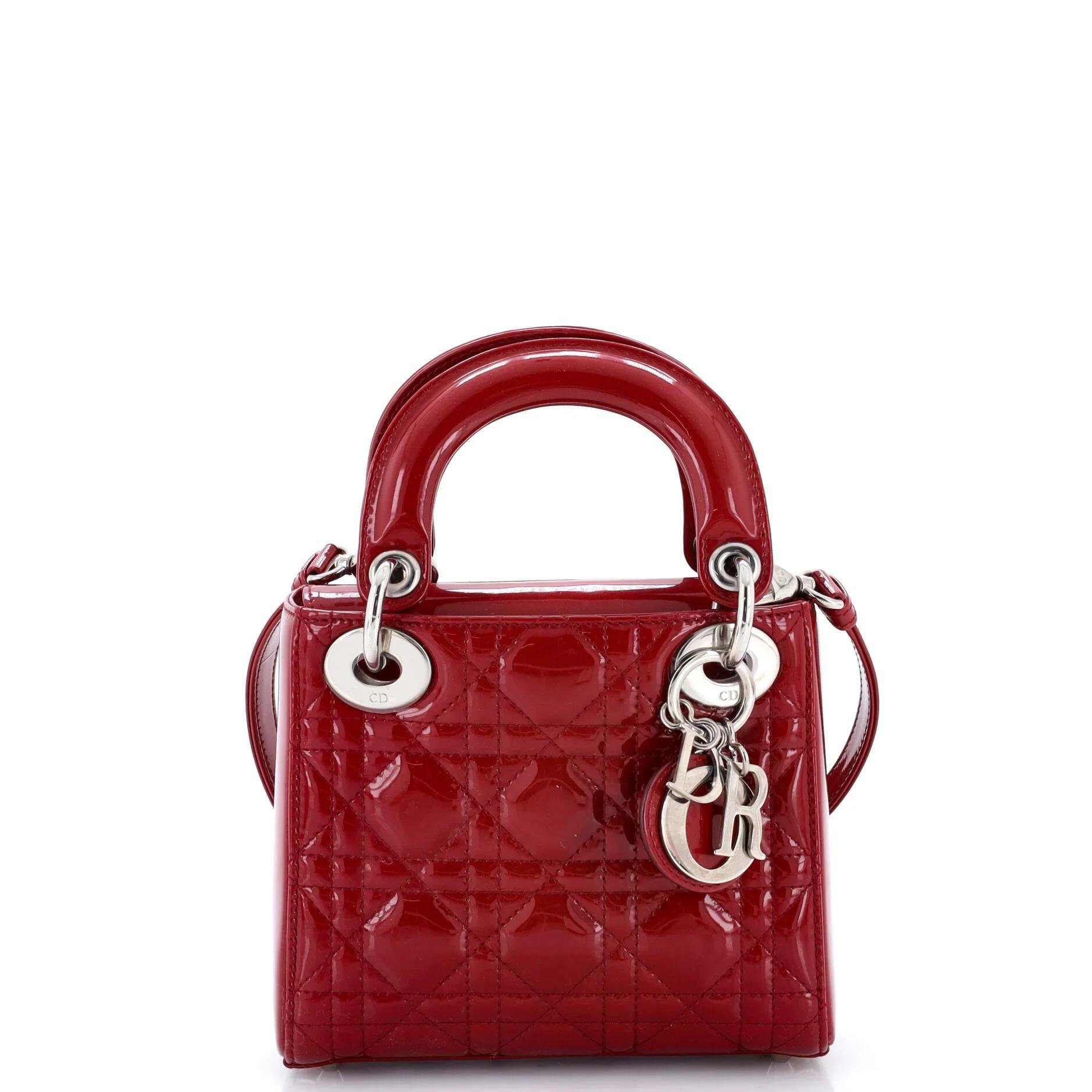 Patent leather handbag