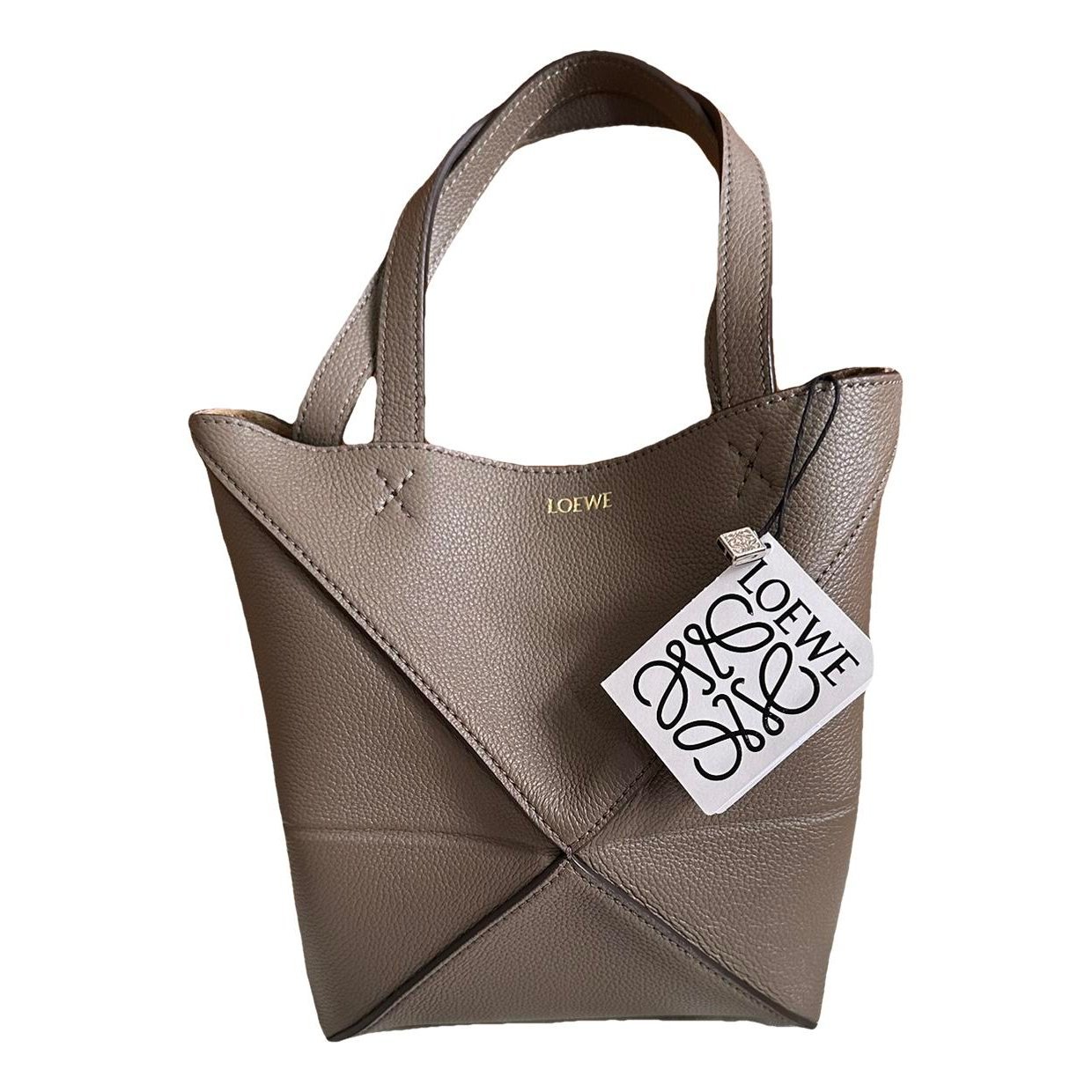 Puzzle Fold leather handbag