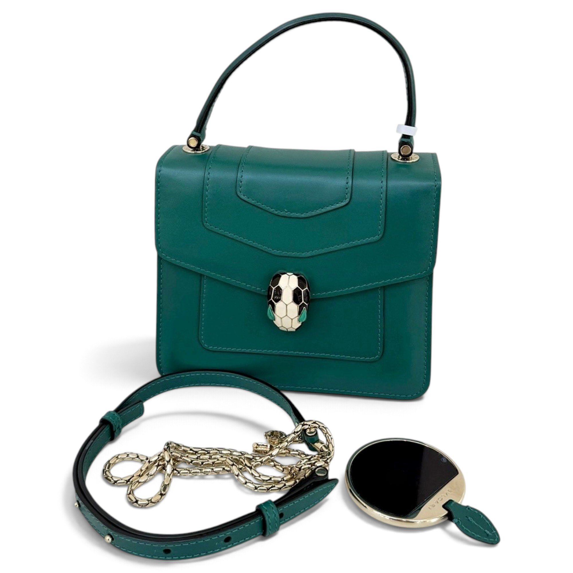 Bvlgari Serpenti leather handbag