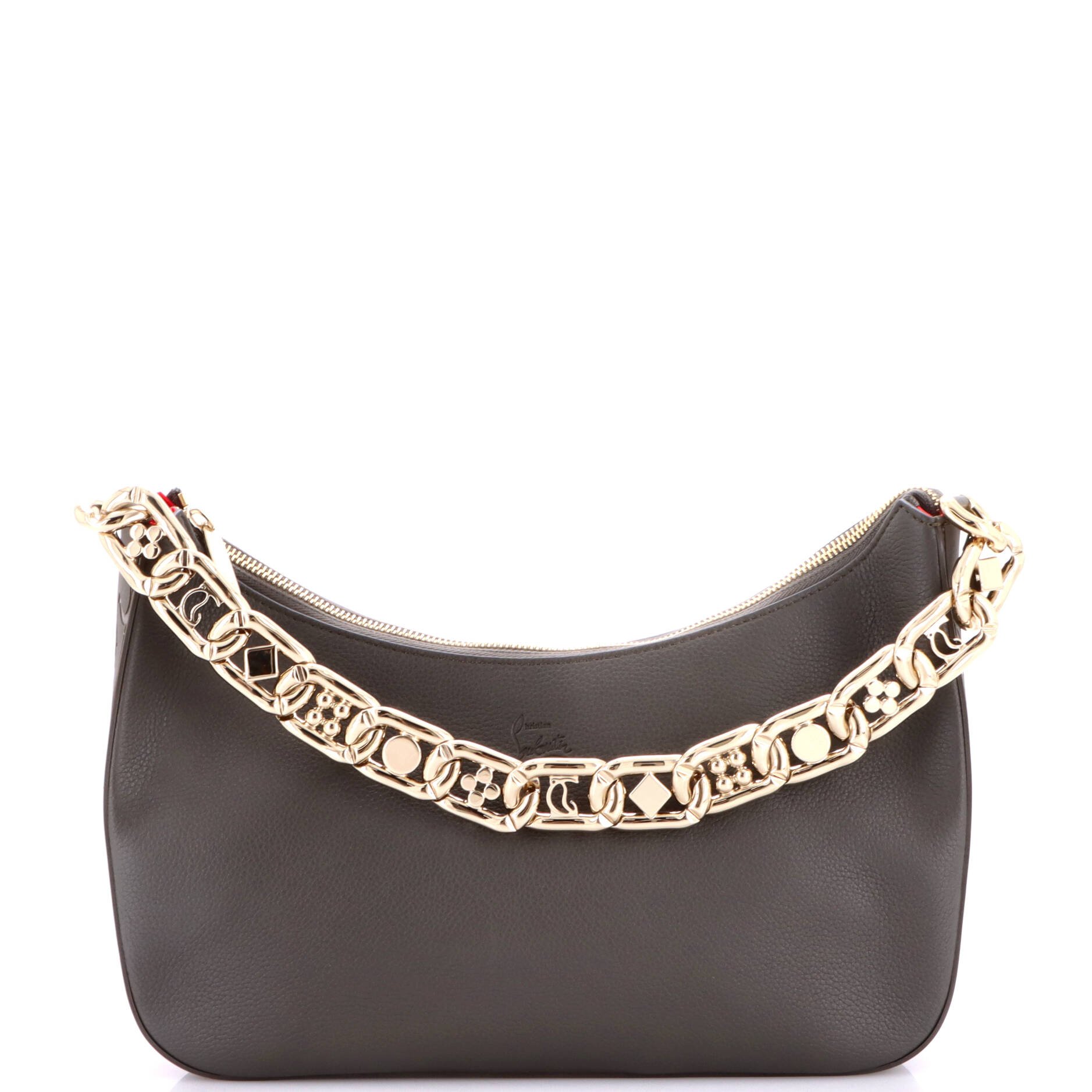 Loubila Chain Shoulder Bag Leather Large