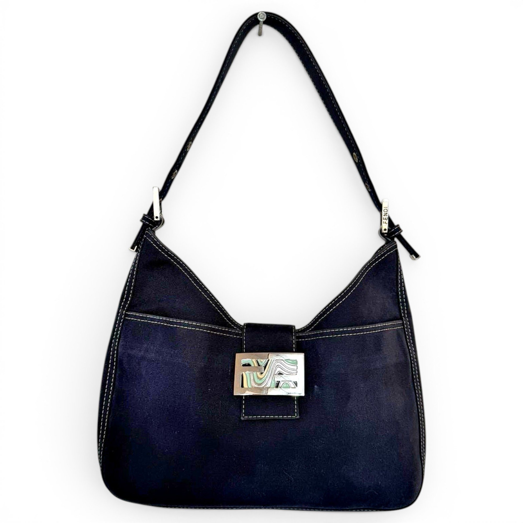 Baguette cloth handbag