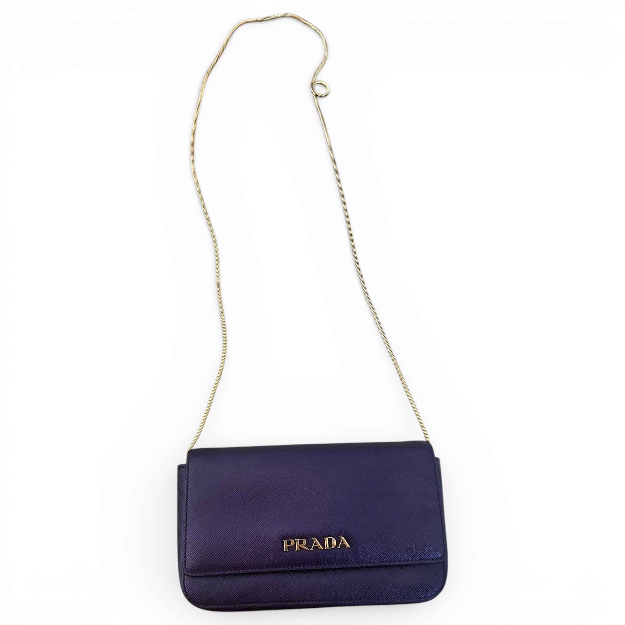 Leather clutch bag